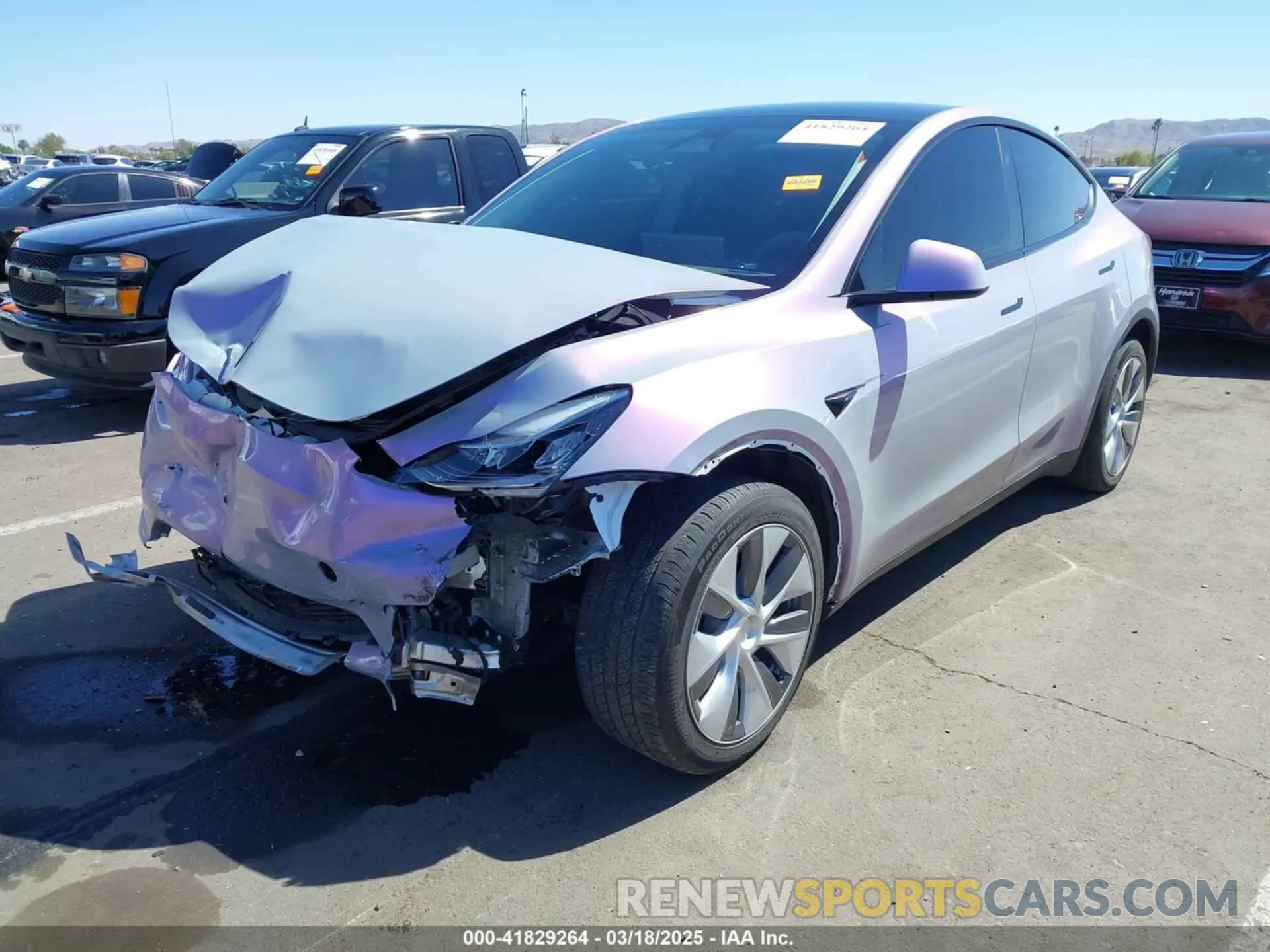 2 Photograph of a damaged car 7SAYGDEE4PA136413 TESLA MODEL Y 2023