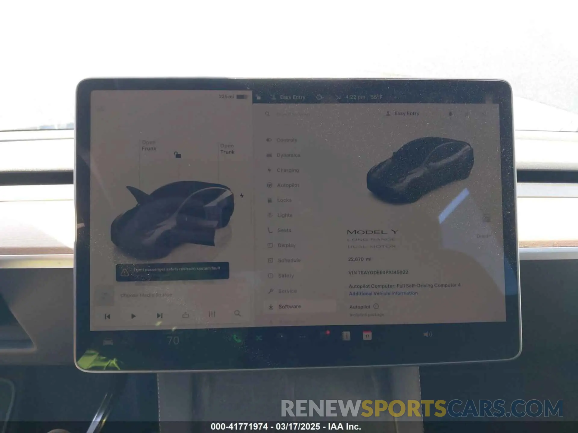 7 Photograph of a damaged car 7SAYGDEE4PA145922 TESLA MODEL Y 2023