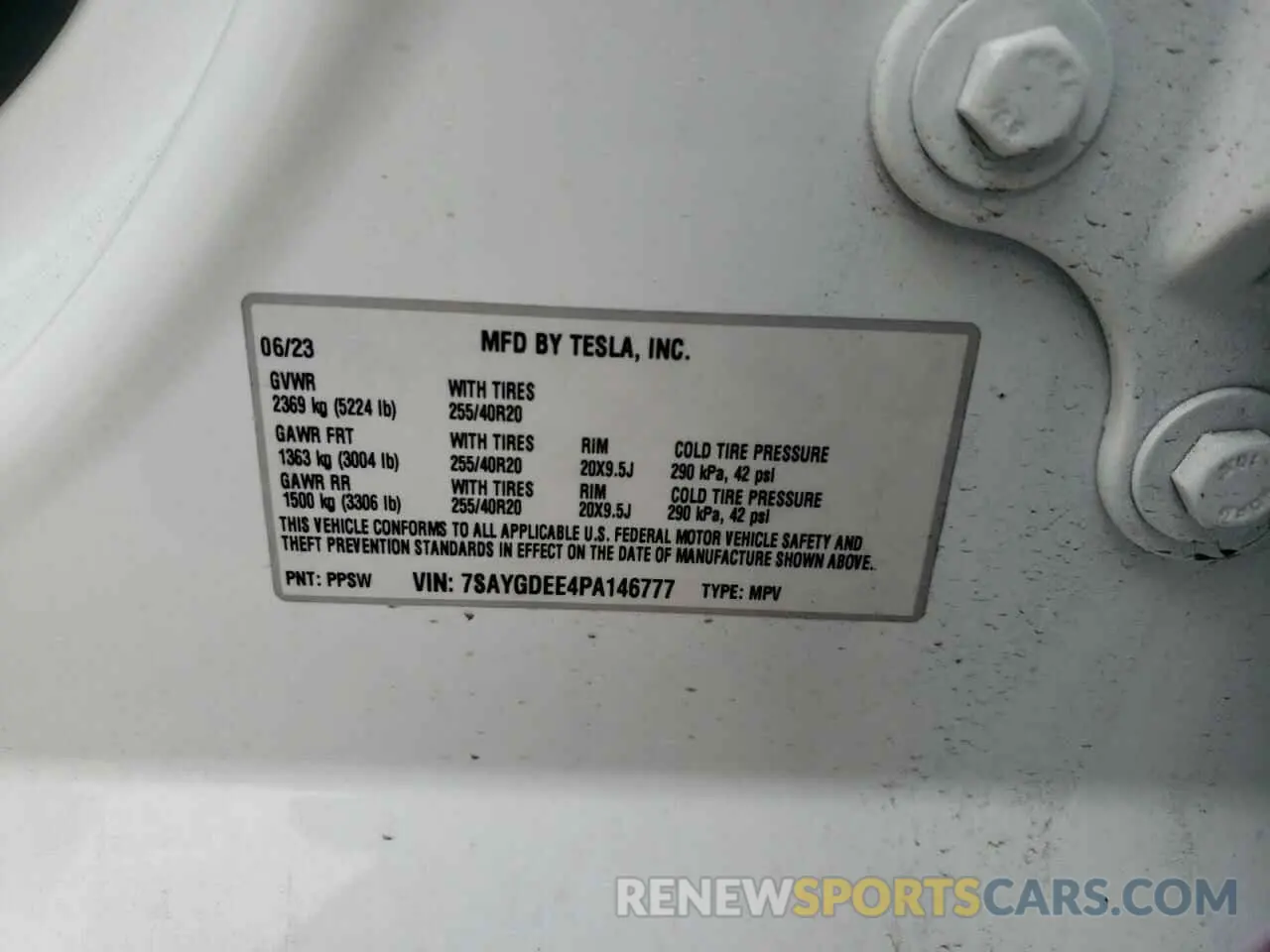 13 Photograph of a damaged car 7SAYGDEE4PA146777 TESLA MODEL Y 2023