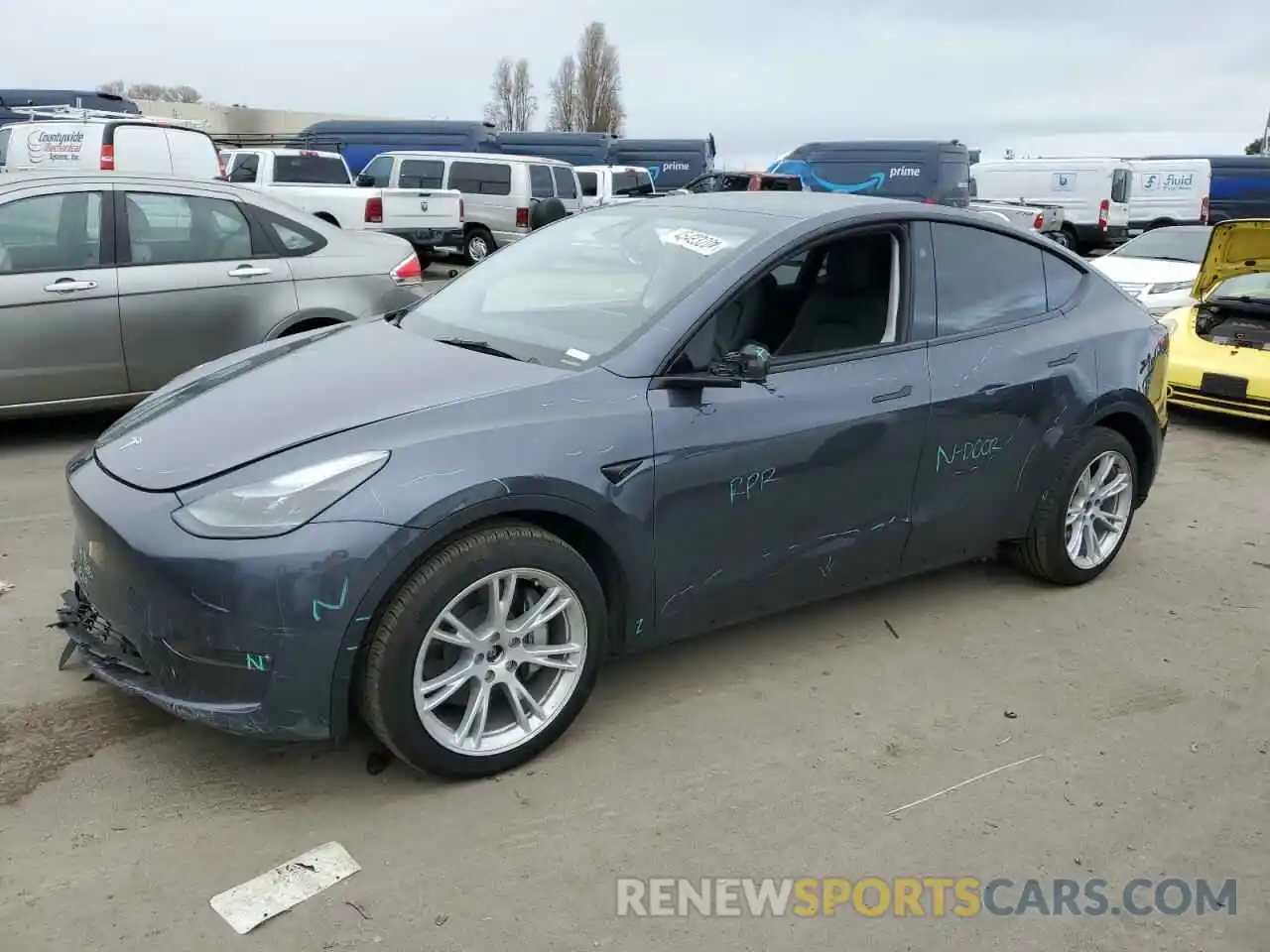 1 Photograph of a damaged car 7SAYGDEE4PA168097 TESLA MODEL Y 2023