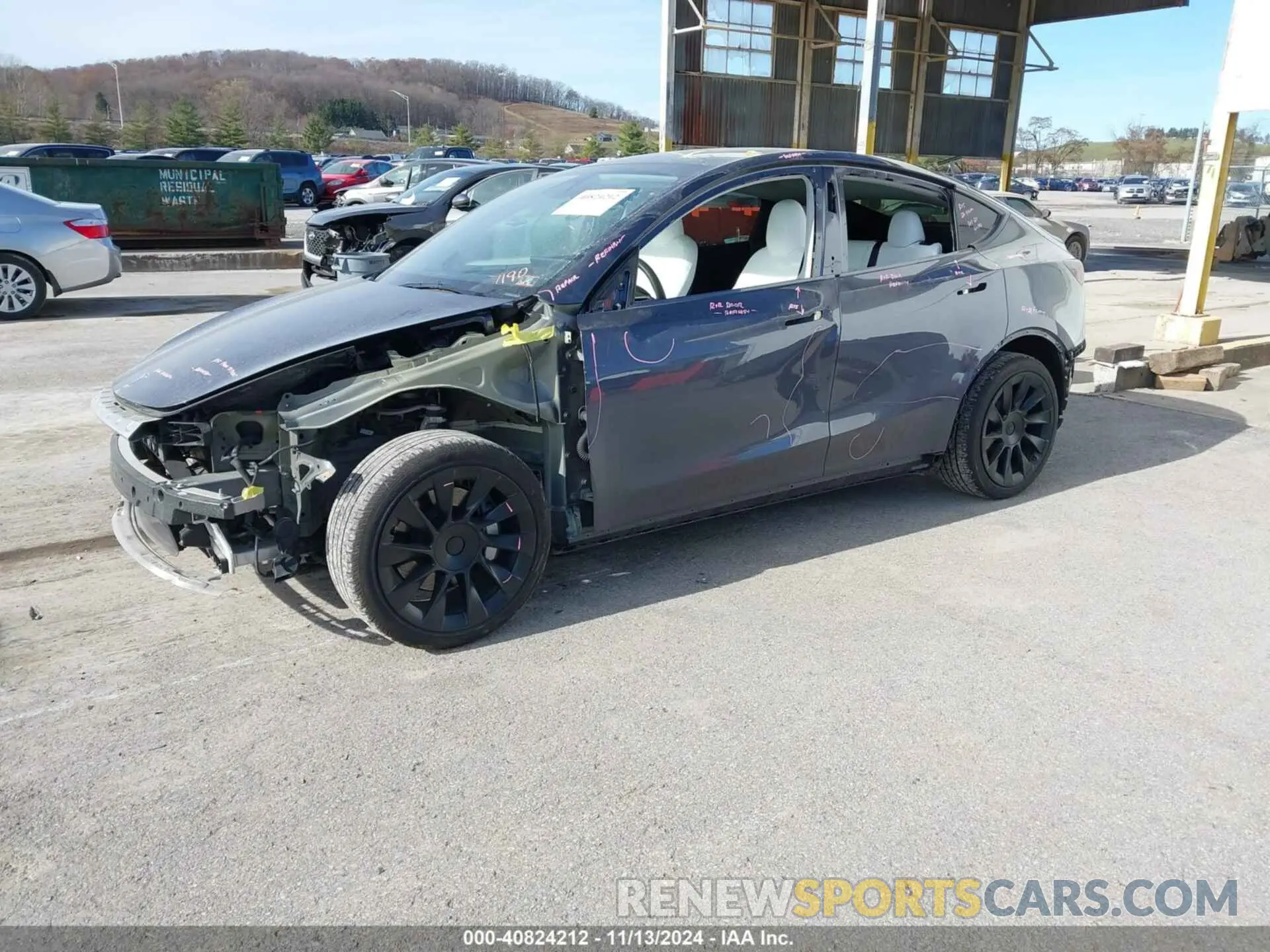 2 Photograph of a damaged car 7SAYGDEE4PA181190 TESLA MODEL Y 2023