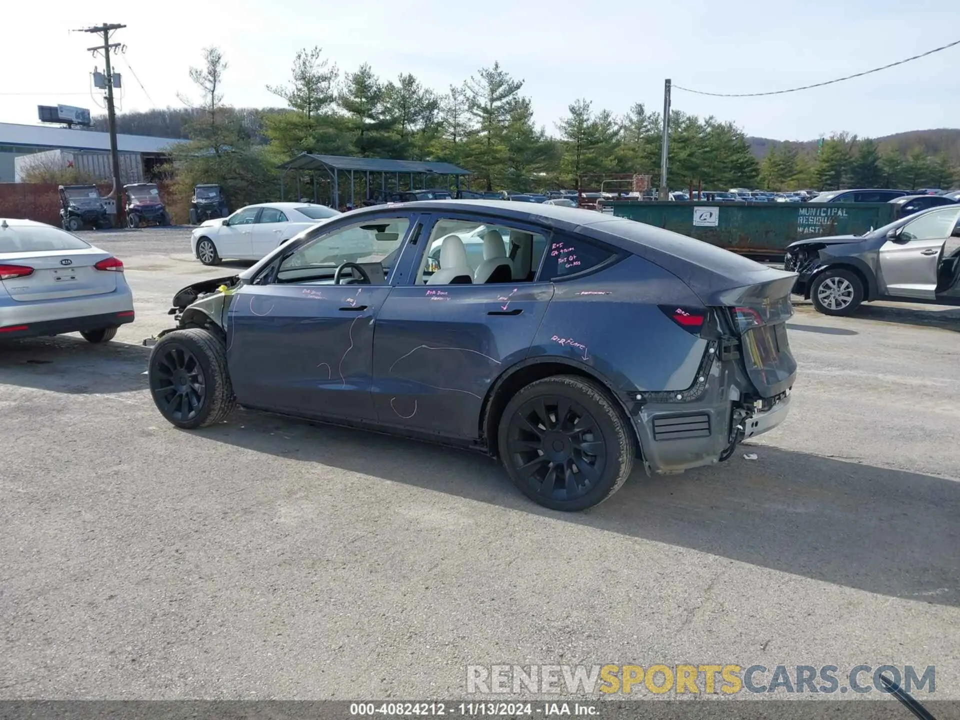 3 Photograph of a damaged car 7SAYGDEE4PA181190 TESLA MODEL Y 2023