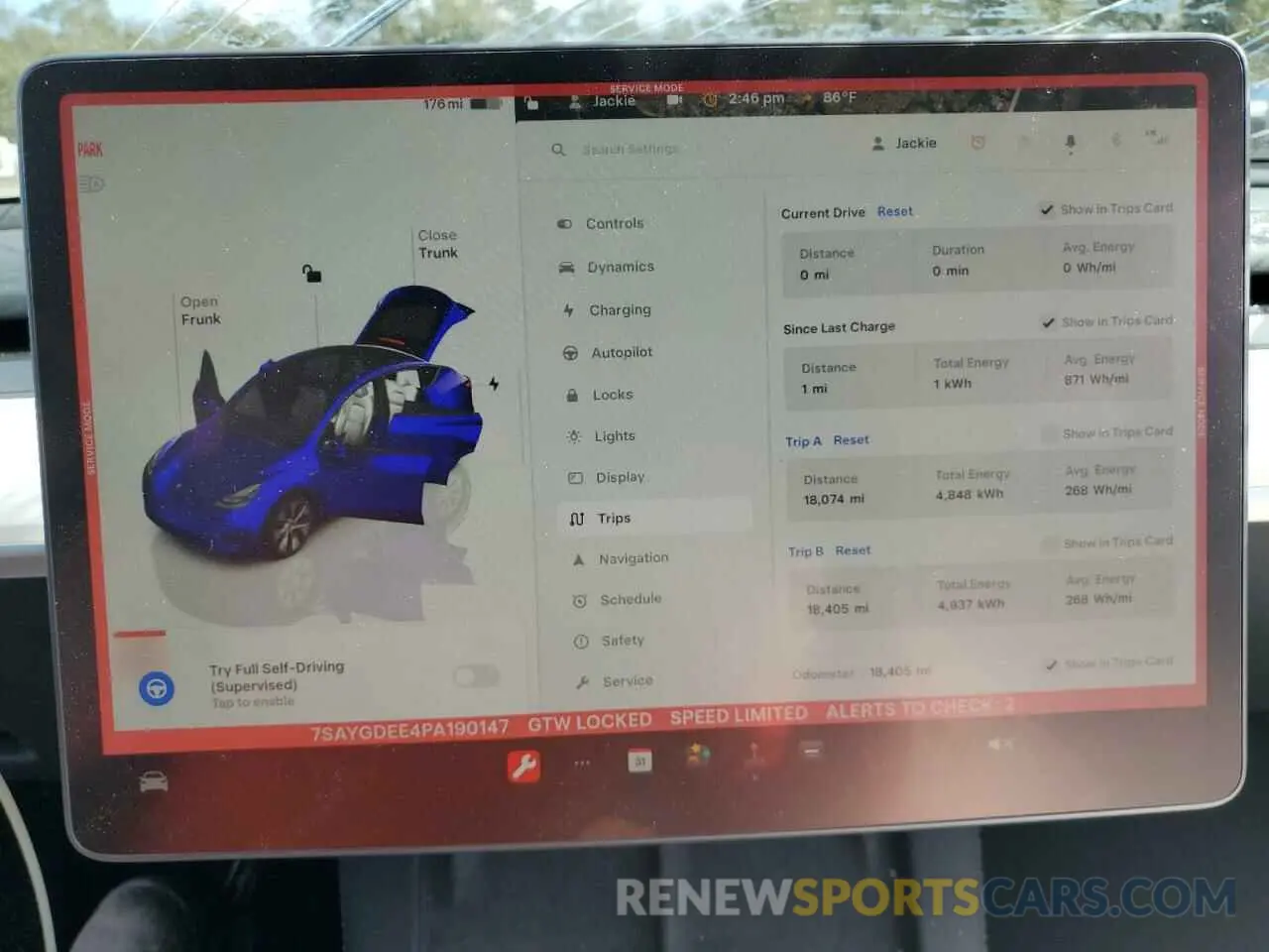 9 Photograph of a damaged car 7SAYGDEE4PA190147 TESLA MODEL Y 2023