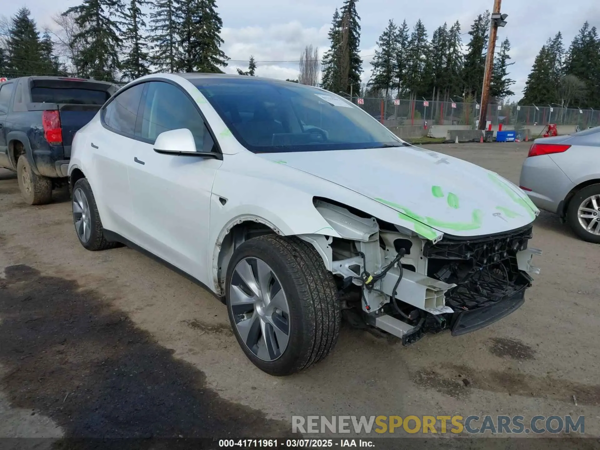 1 Photograph of a damaged car 7SAYGDEE4PF606636 TESLA MODEL Y 2023