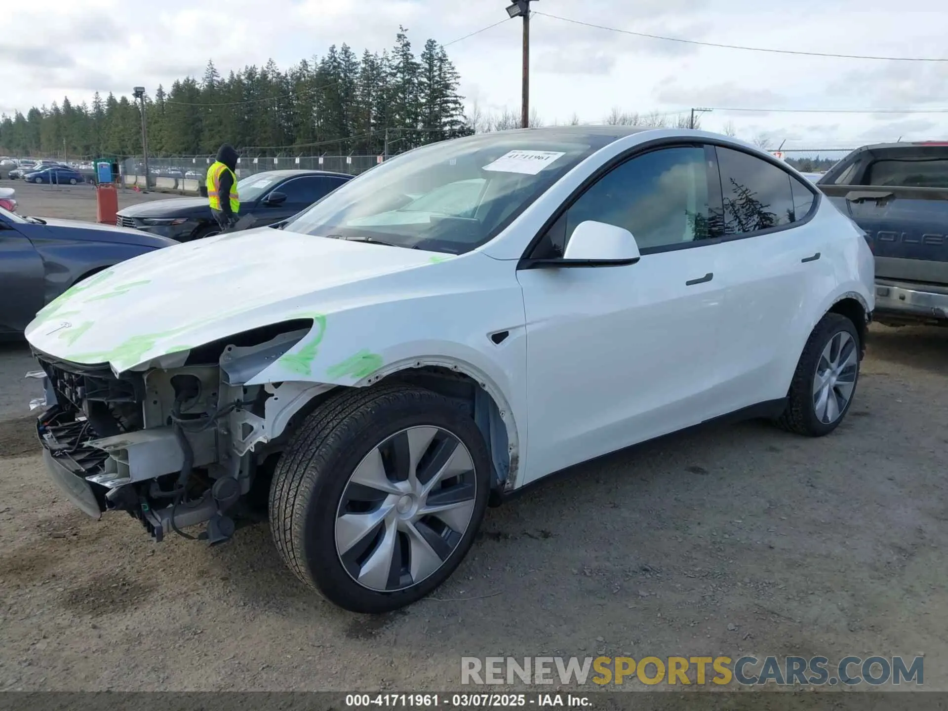 2 Photograph of a damaged car 7SAYGDEE4PF606636 TESLA MODEL Y 2023