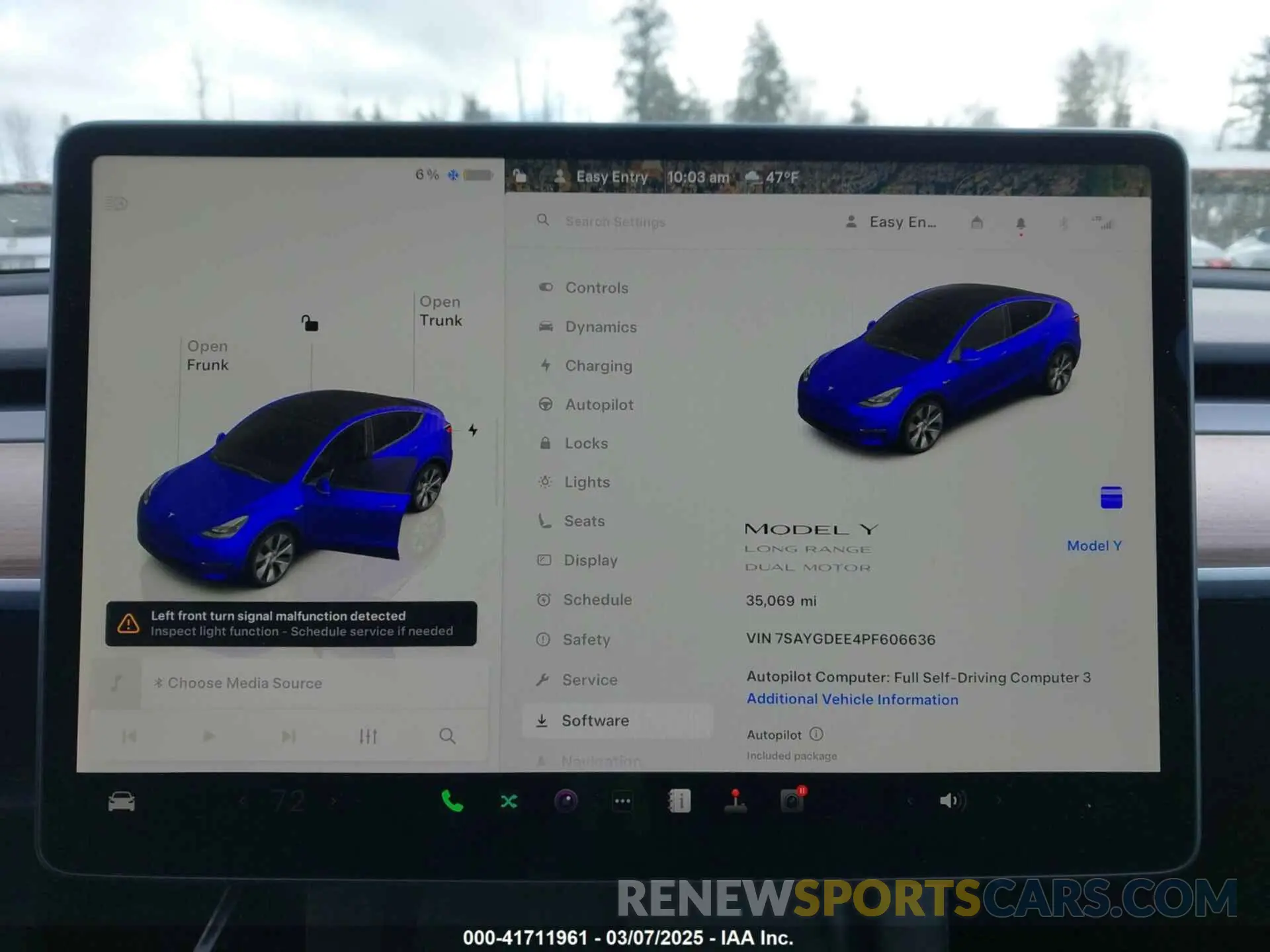 7 Photograph of a damaged car 7SAYGDEE4PF606636 TESLA MODEL Y 2023