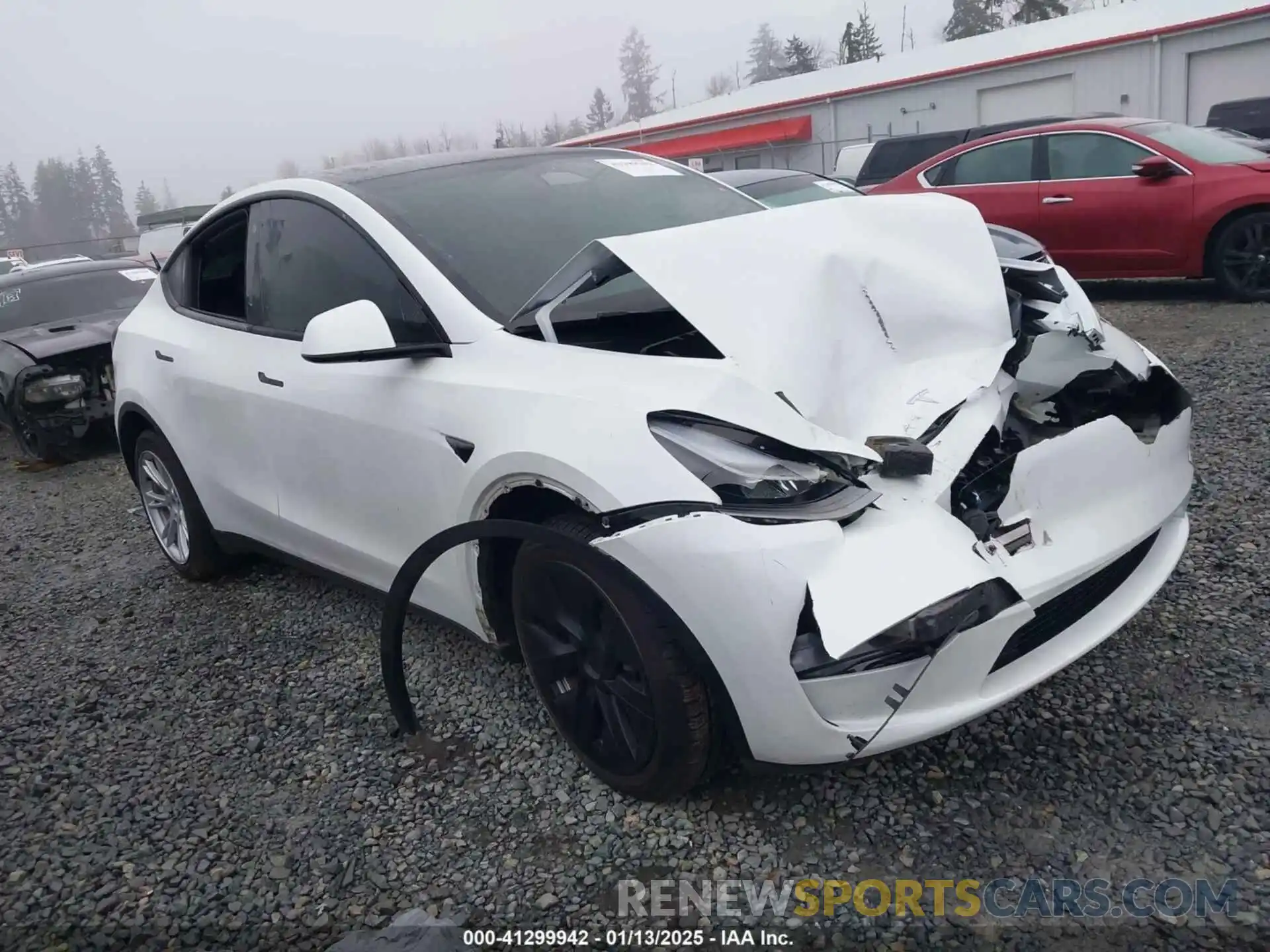 1 Photograph of a damaged car 7SAYGDEE4PF608614 TESLA MODEL Y 2023