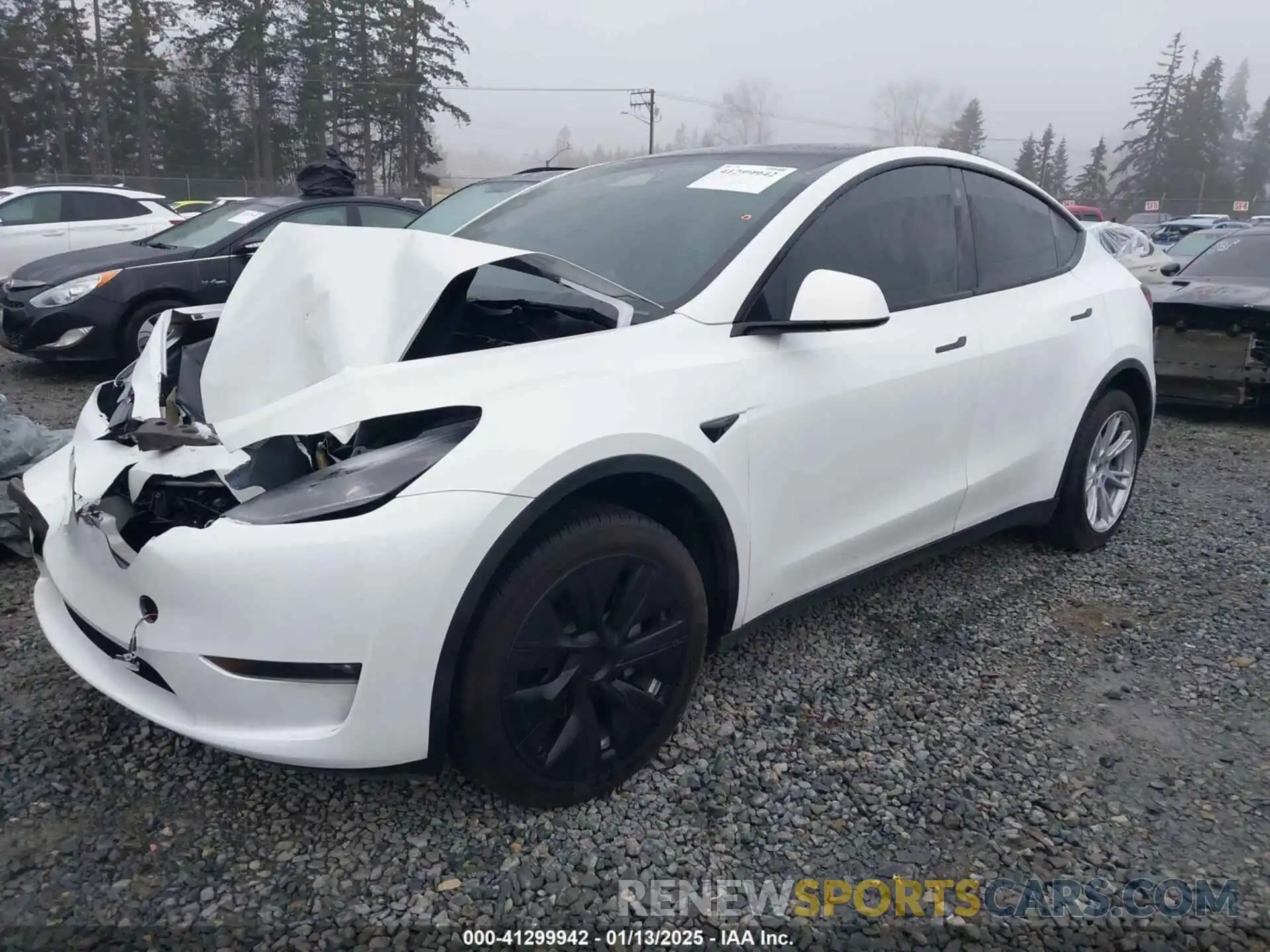 2 Photograph of a damaged car 7SAYGDEE4PF608614 TESLA MODEL Y 2023