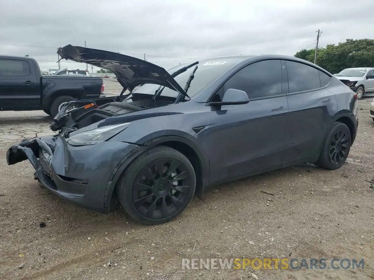 1 Photograph of a damaged car 7SAYGDEE4PF752292 TESLA MODEL Y 2023