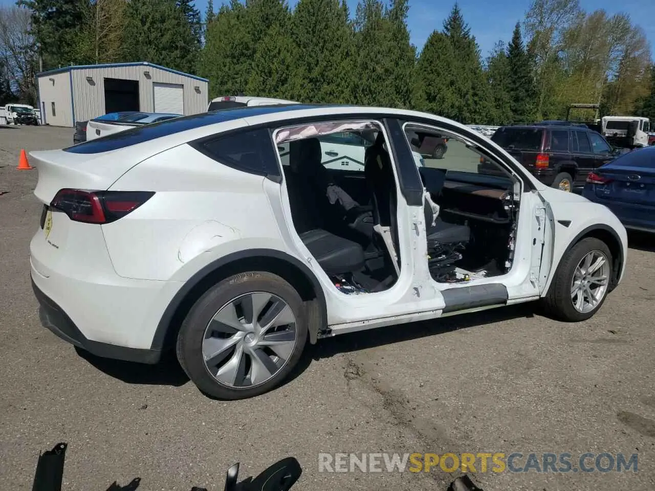 3 Photograph of a damaged car 7SAYGDEE4PF757685 TESLA MODEL Y 2023