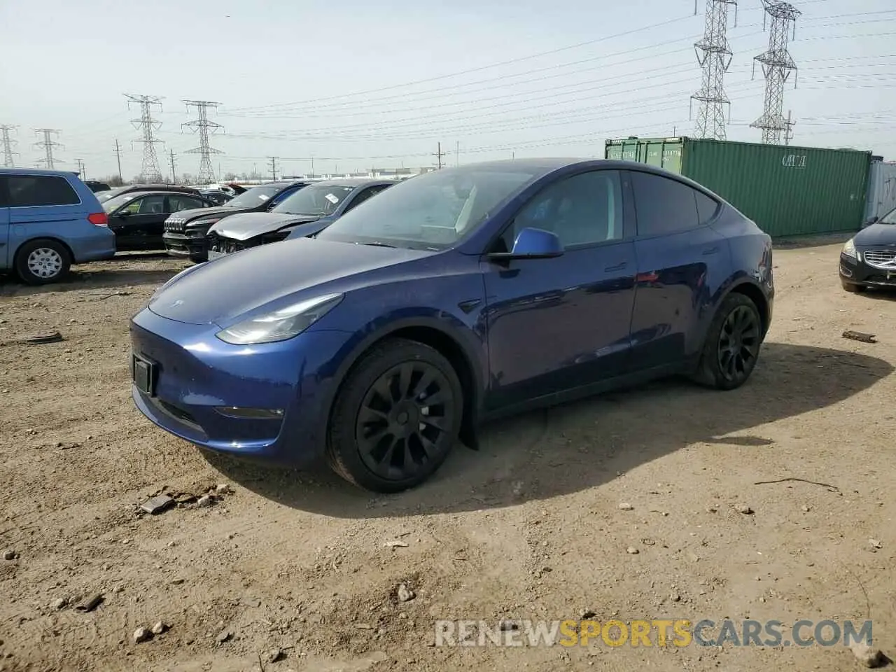 1 Photograph of a damaged car 7SAYGDEE4PF776558 TESLA MODEL Y 2023