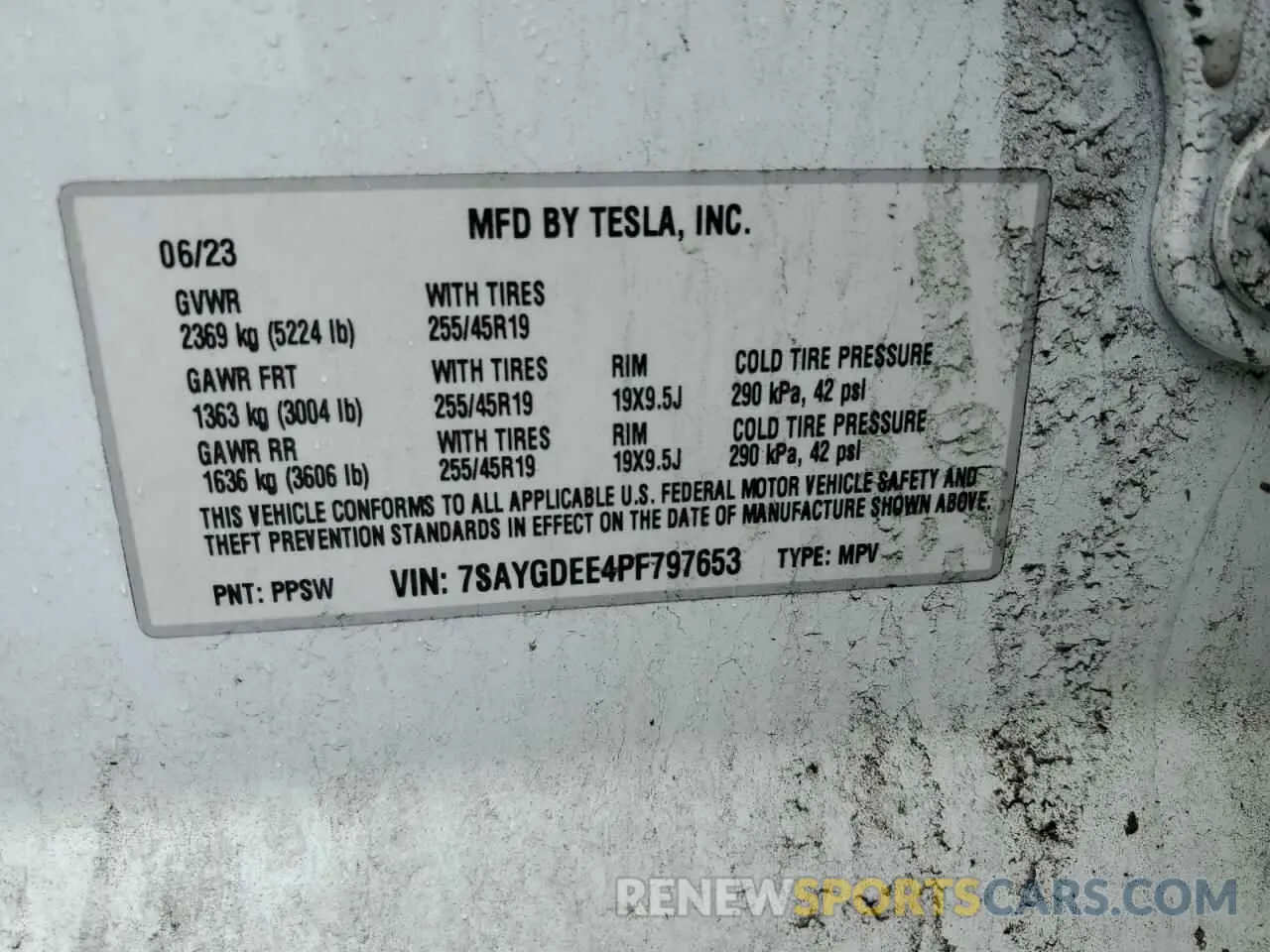 12 Photograph of a damaged car 7SAYGDEE4PF797653 TESLA MODEL Y 2023
