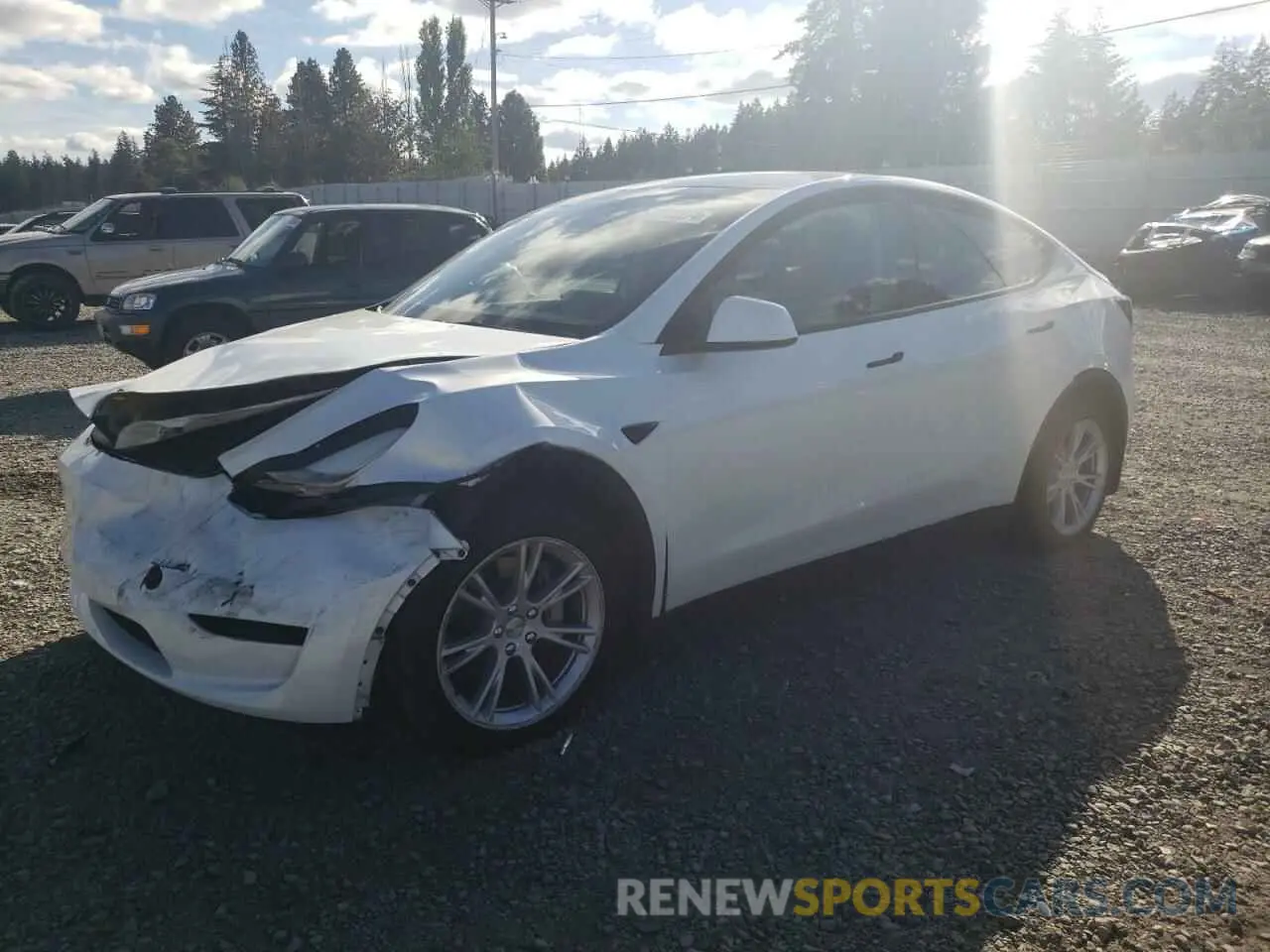 1 Photograph of a damaged car 7SAYGDEE4PF810742 TESLA MODEL Y 2023