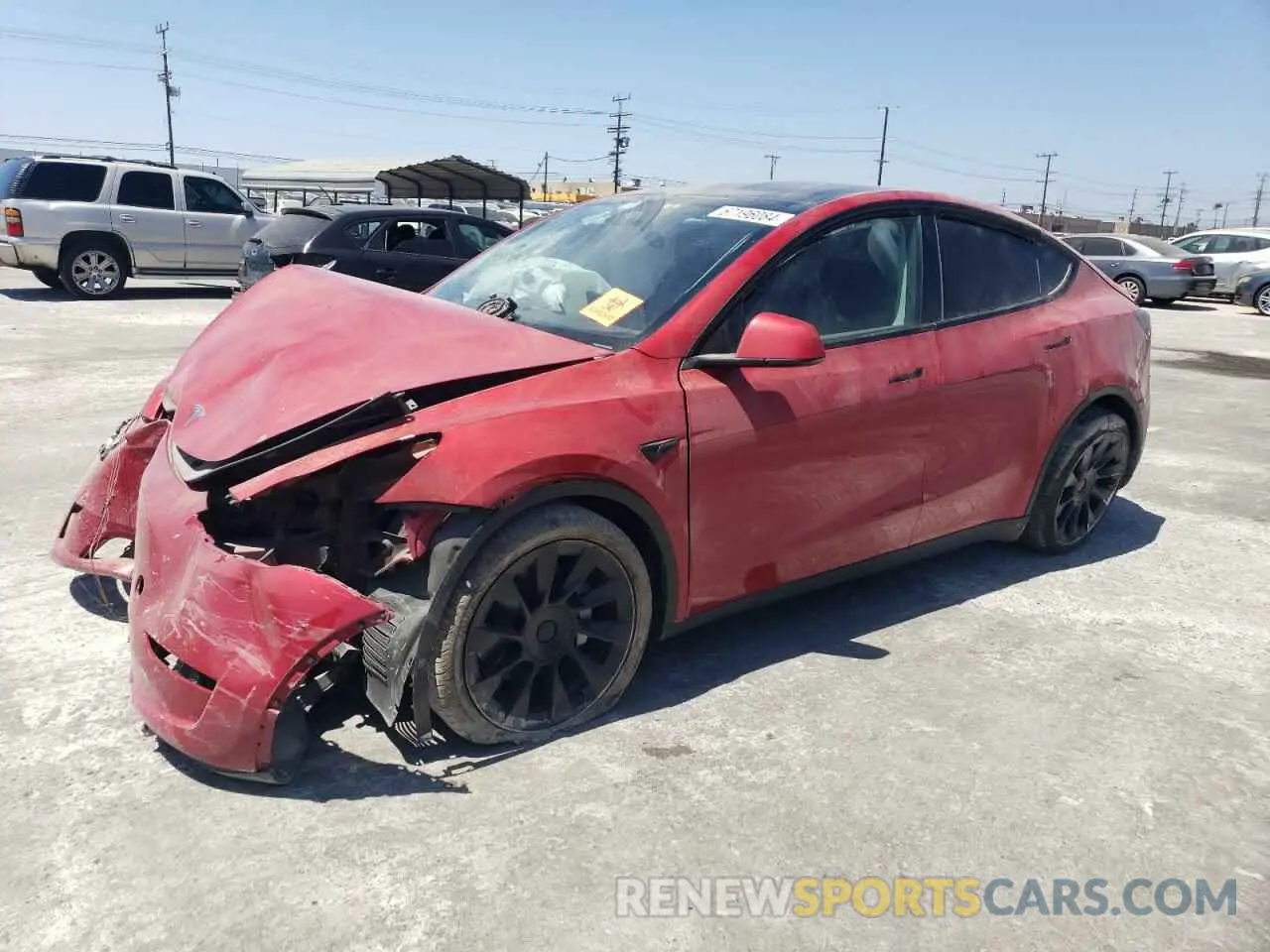 1 Photograph of a damaged car 7SAYGDEE5PA042802 TESLA MODEL Y 2023