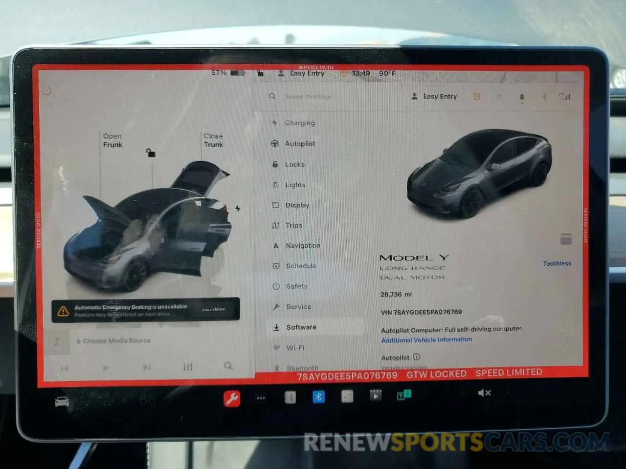 9 Photograph of a damaged car 7SAYGDEE5PA076769 TESLA MODEL Y 2023