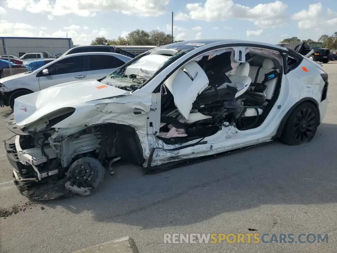 1 Photograph of a damaged car 7SAYGDEE5PA083009 TESLA MODEL Y 2023