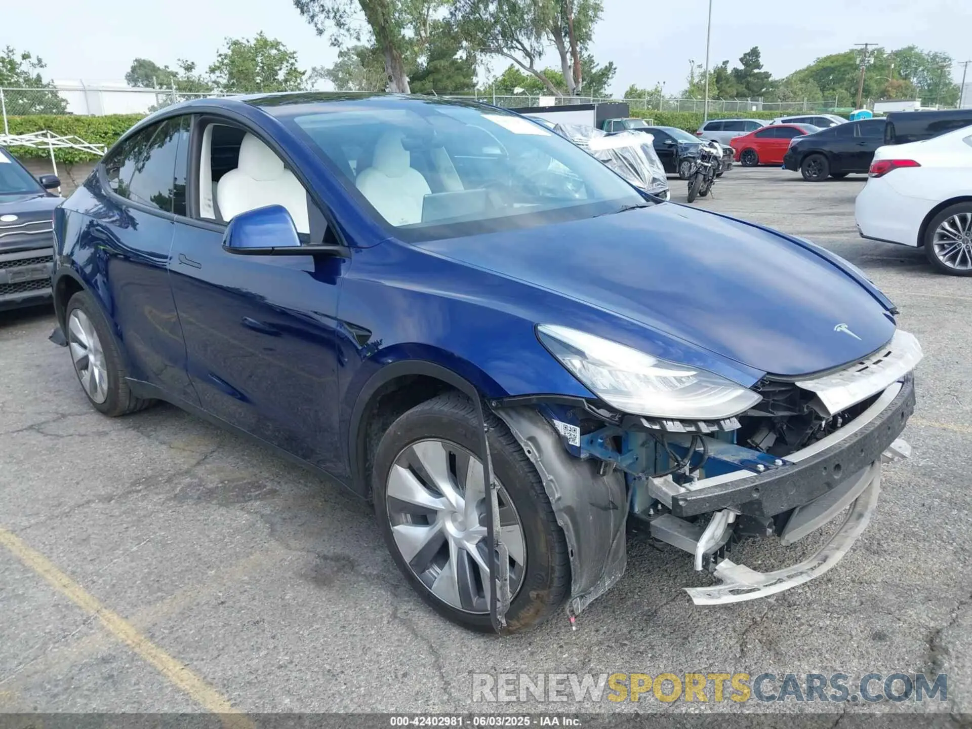 1 Photograph of a damaged car 7SAYGDEE5PA102285 TESLA MODEL Y 2023