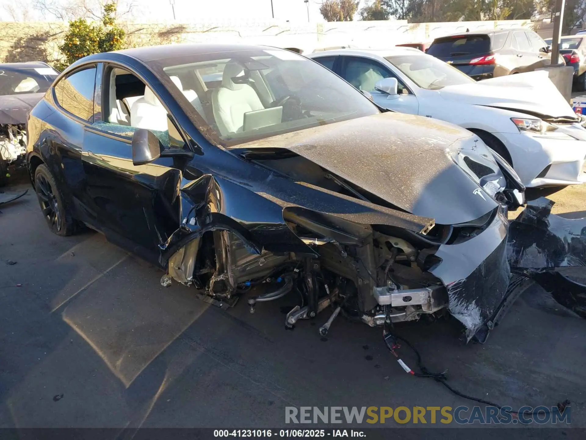 1 Photograph of a damaged car 7SAYGDEE5PA105834 TESLA MODEL Y 2023