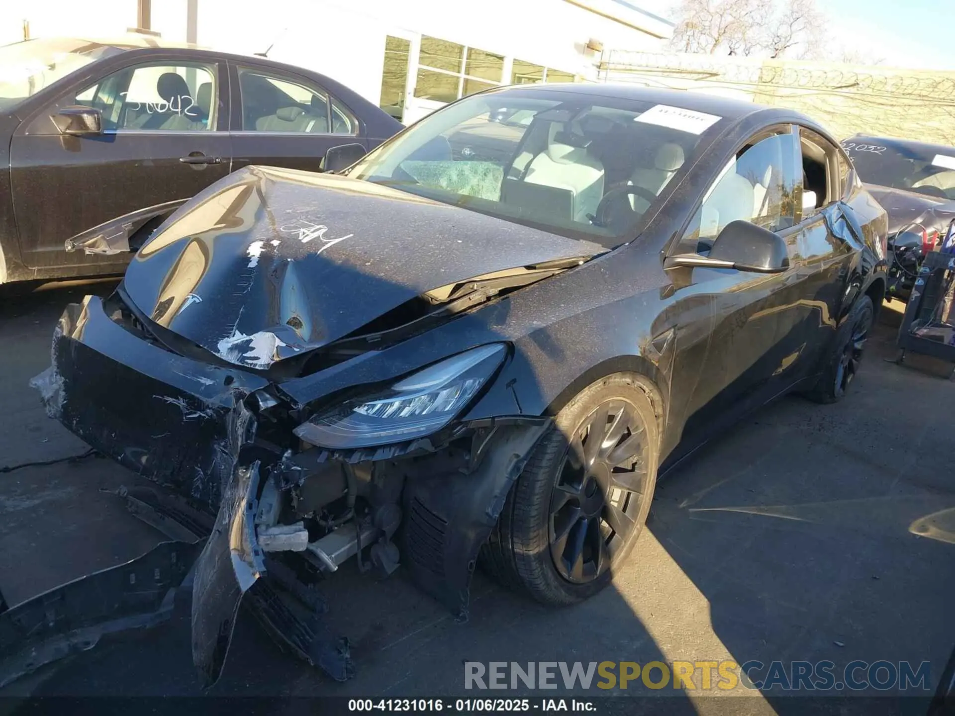 2 Photograph of a damaged car 7SAYGDEE5PA105834 TESLA MODEL Y 2023