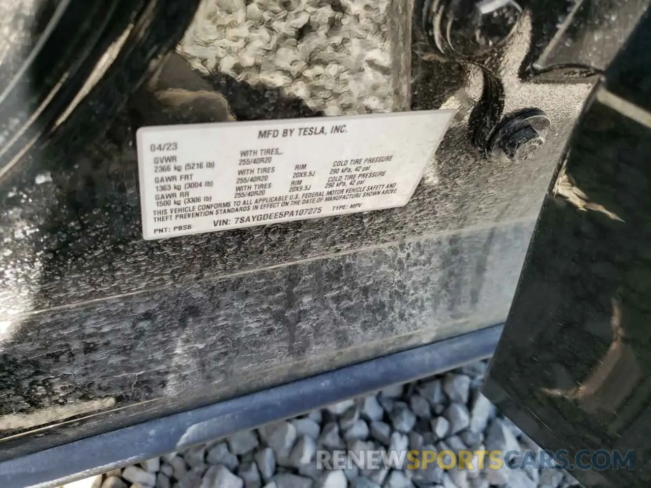 12 Photograph of a damaged car 7SAYGDEE5PA107275 TESLA MODEL Y 2023