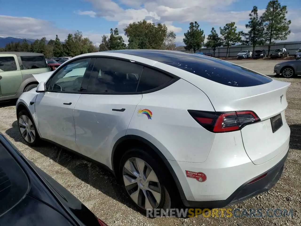 2 Photograph of a damaged car 7SAYGDEE5PA109303 TESLA MODEL Y 2023