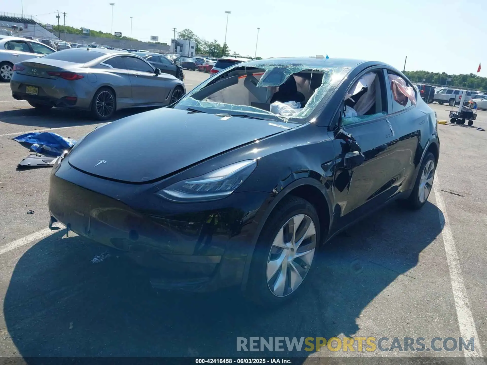 2 Photograph of a damaged car 7SAYGDEE5PA116476 TESLA MODEL Y 2023