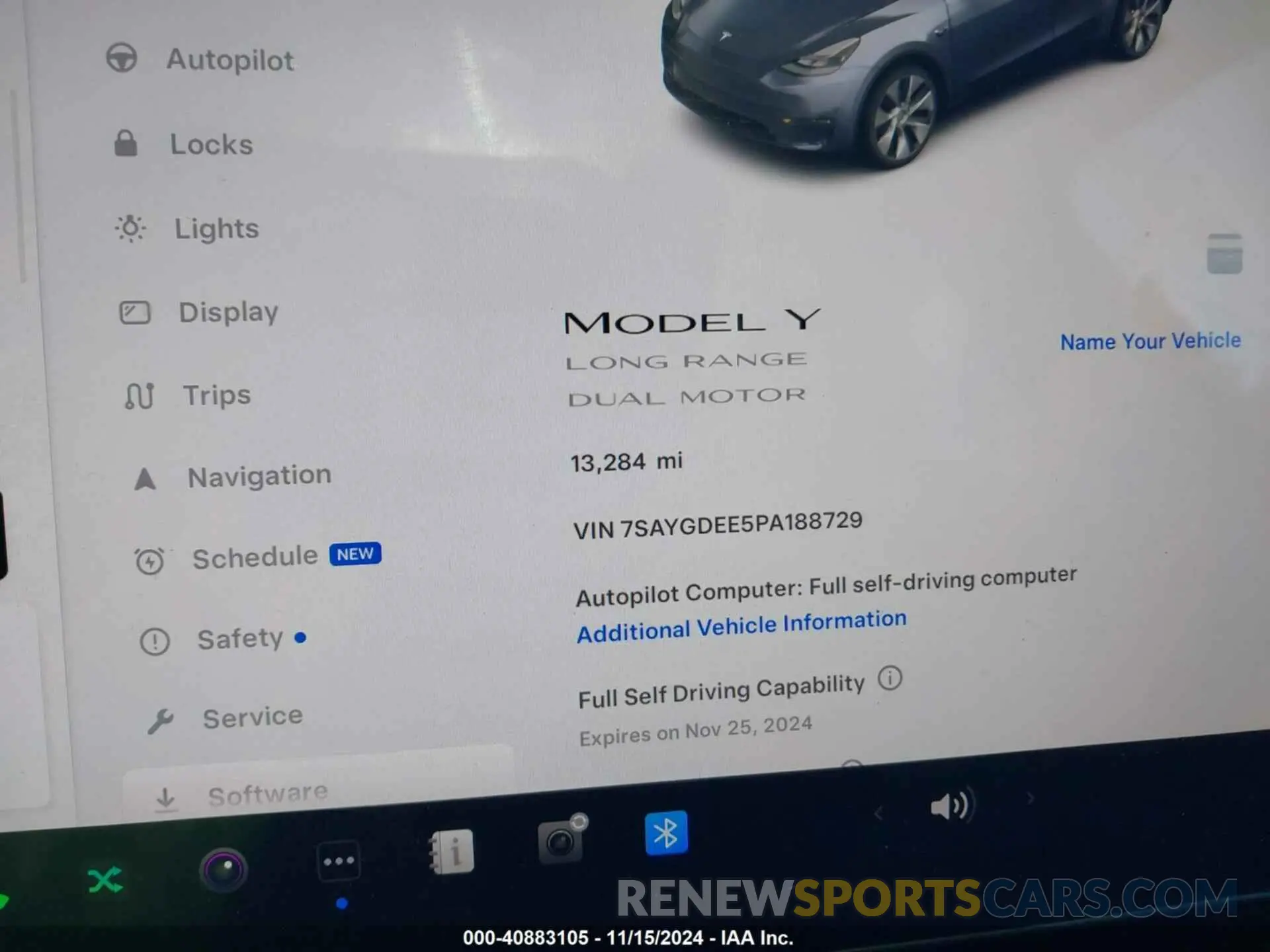 15 Photograph of a damaged car 7SAYGDEE5PA188729 TESLA MODEL Y 2023
