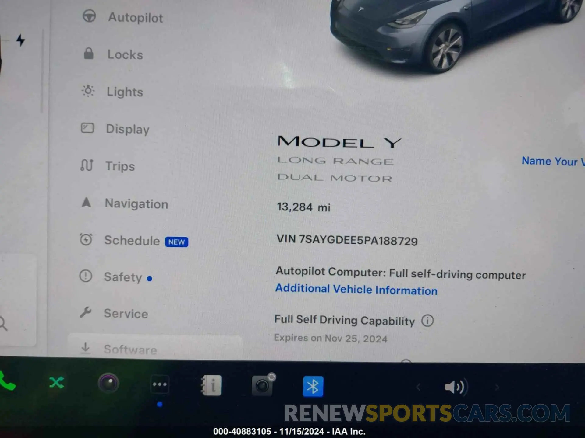7 Photograph of a damaged car 7SAYGDEE5PA188729 TESLA MODEL Y 2023