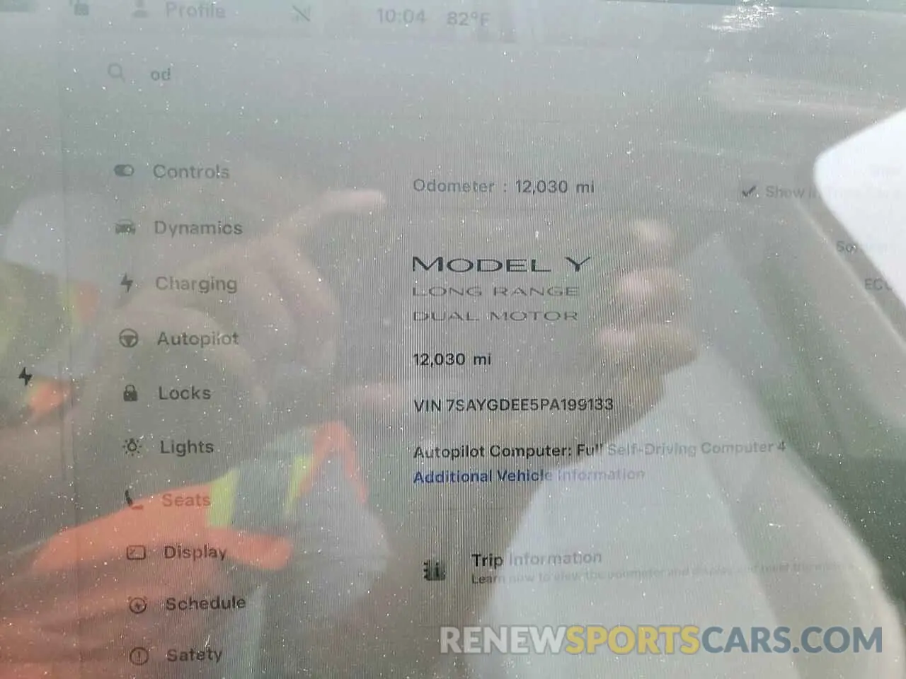 9 Photograph of a damaged car 7SAYGDEE5PA199133 TESLA MODEL Y 2023