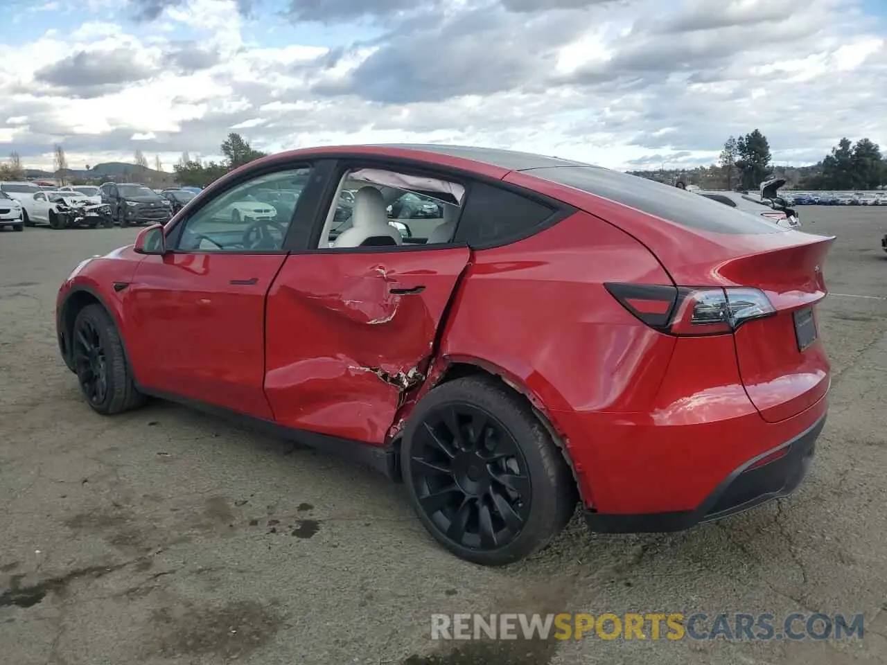 2 Photograph of a damaged car 7SAYGDEE5PF644778 TESLA MODEL Y 2023
