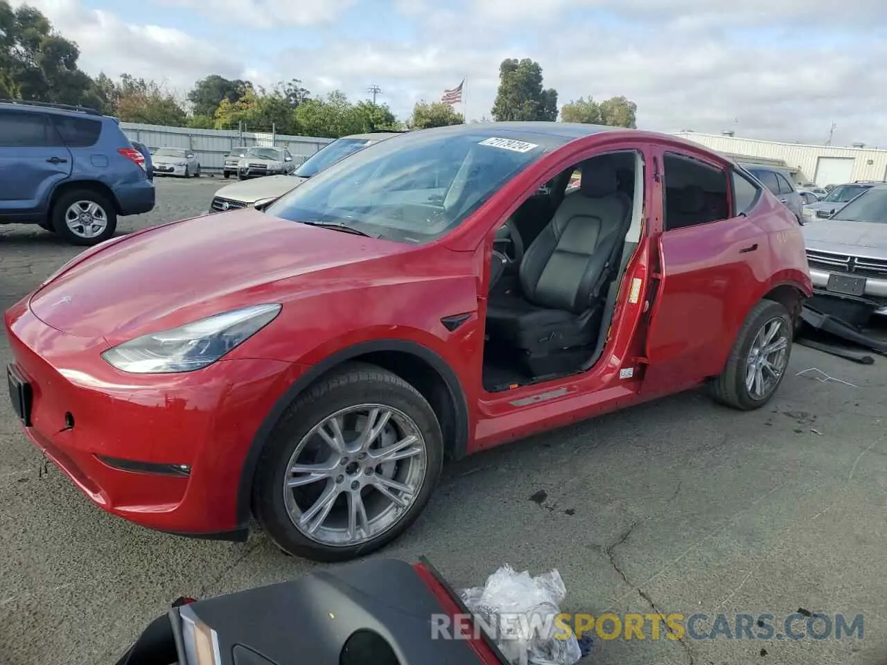1 Photograph of a damaged car 7SAYGDEE5PF687646 TESLA MODEL Y 2023