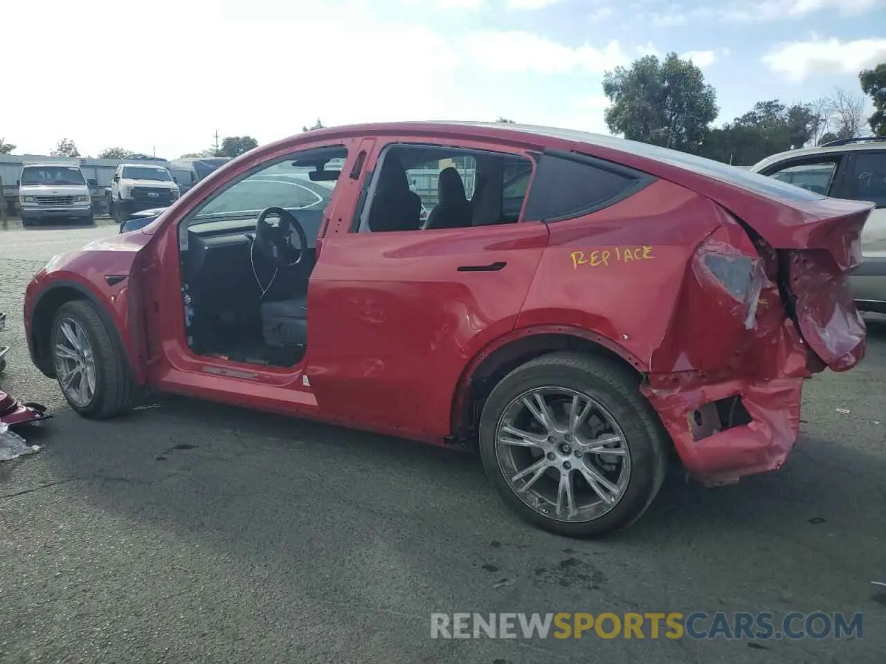 2 Photograph of a damaged car 7SAYGDEE5PF687646 TESLA MODEL Y 2023