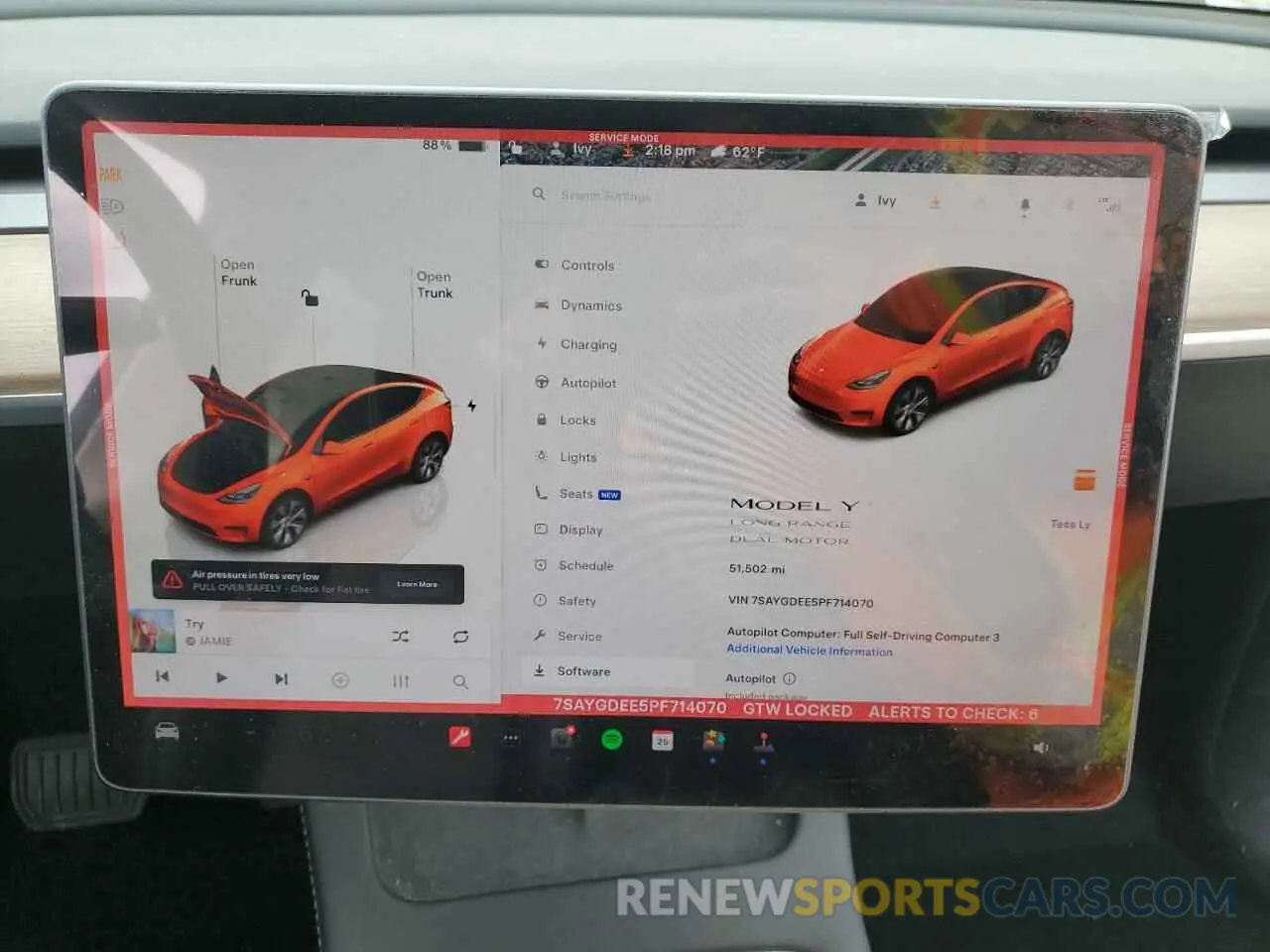 9 Photograph of a damaged car 7SAYGDEE5PF714070 TESLA MODEL Y 2023