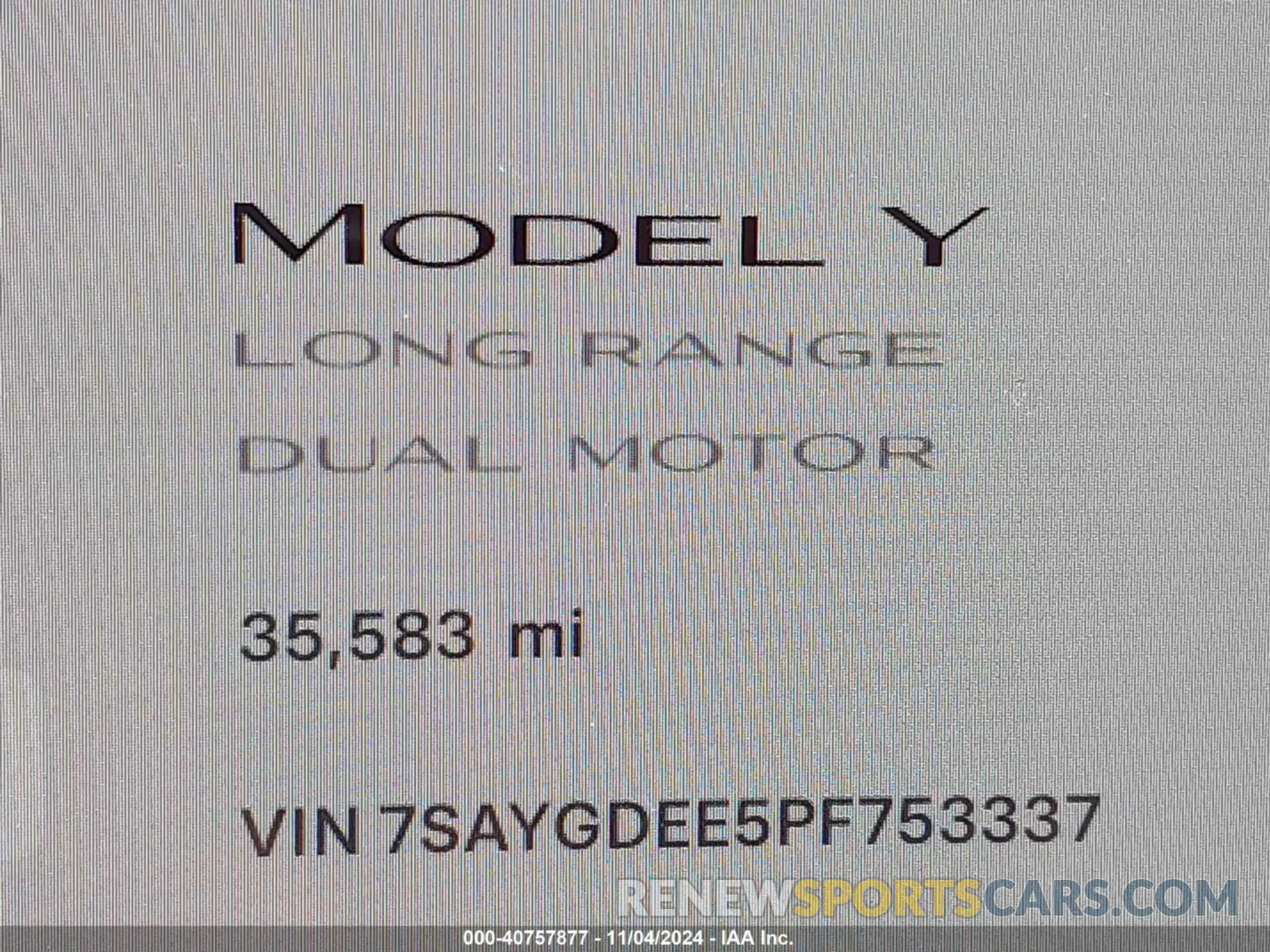 16 Photograph of a damaged car 7SAYGDEE5PF753337 TESLA MODEL Y 2023