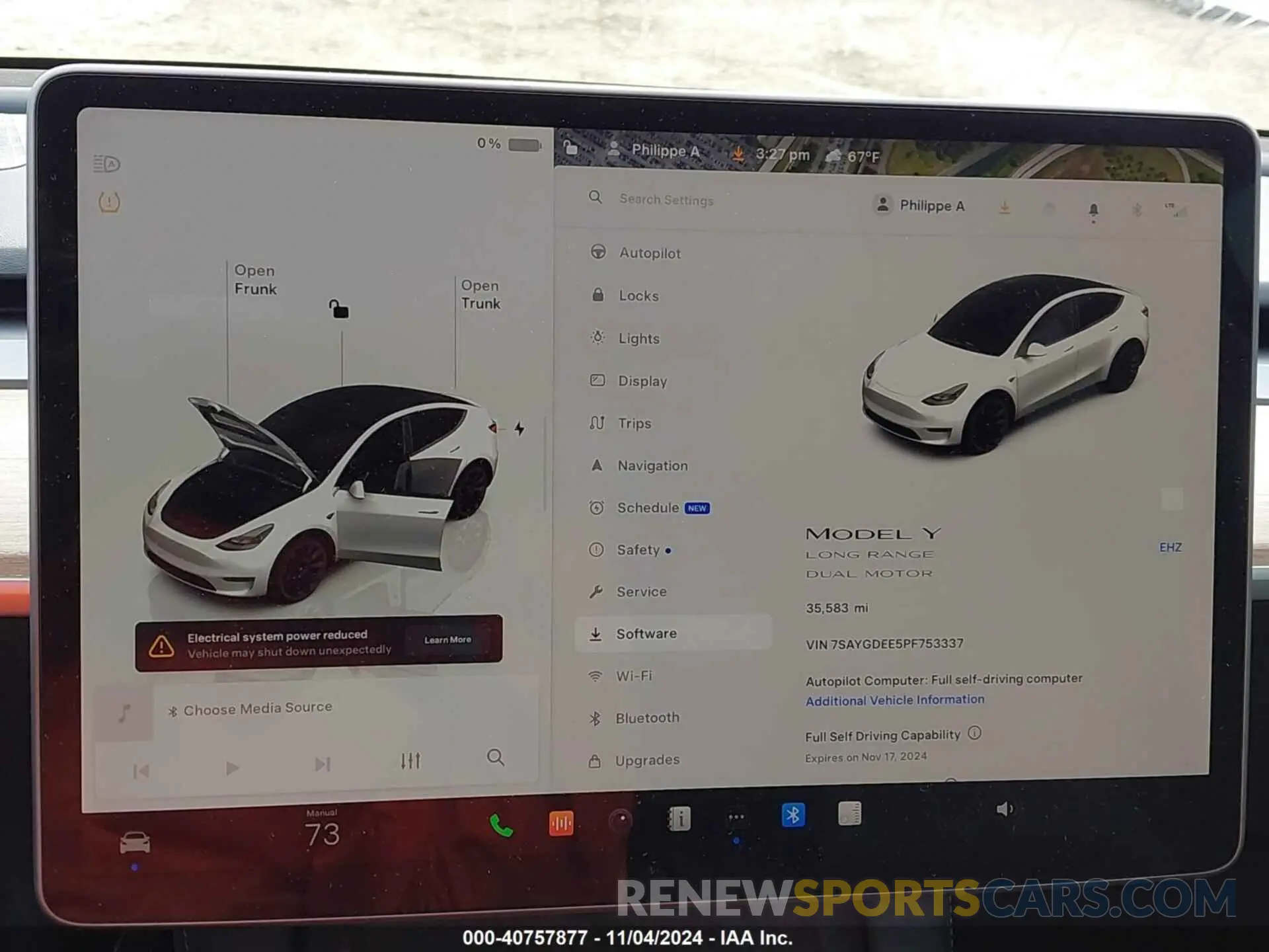 7 Photograph of a damaged car 7SAYGDEE5PF753337 TESLA MODEL Y 2023