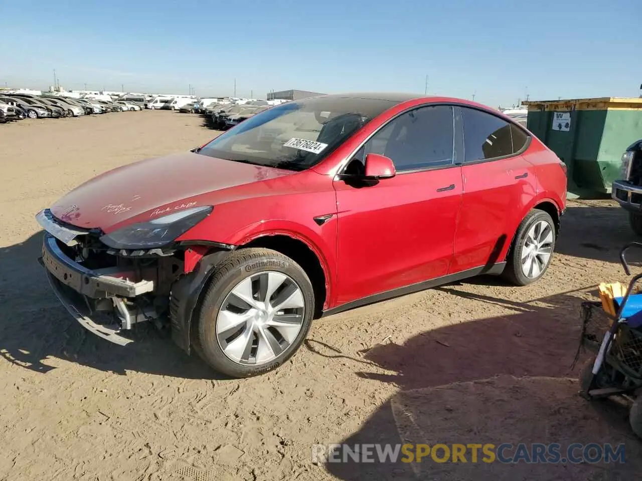 1 Photograph of a damaged car 7SAYGDEE5PF779324 TESLA MODEL Y 2023