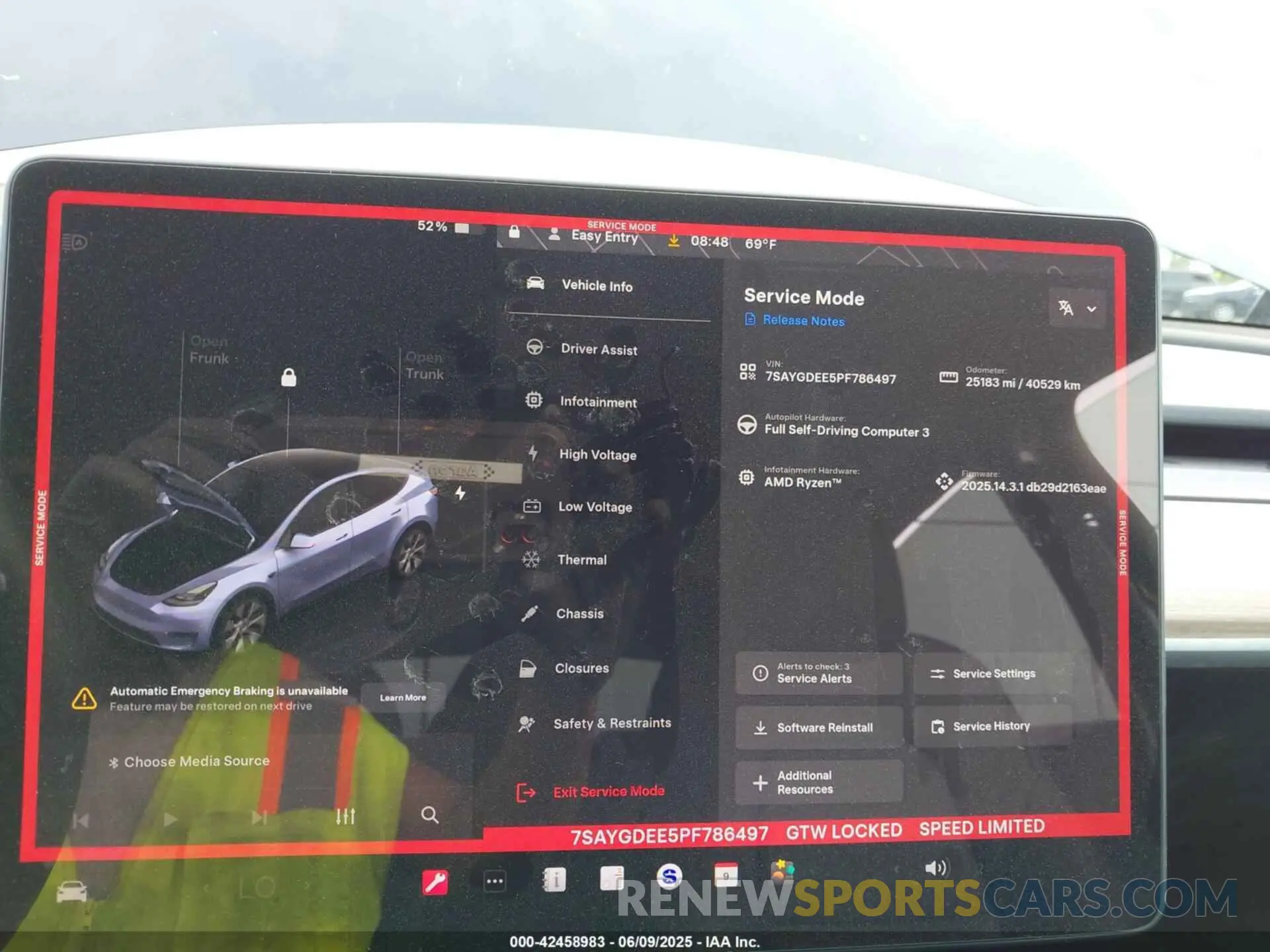 7 Photograph of a damaged car 7SAYGDEE5PF786497 TESLA MODEL Y 2023