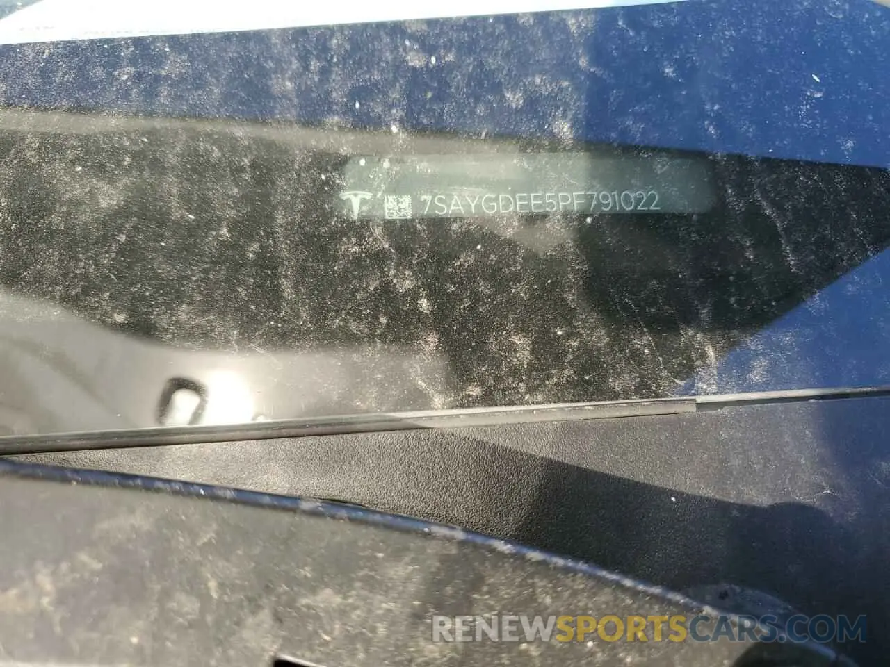 13 Photograph of a damaged car 7SAYGDEE5PF791022 TESLA MODEL Y 2023