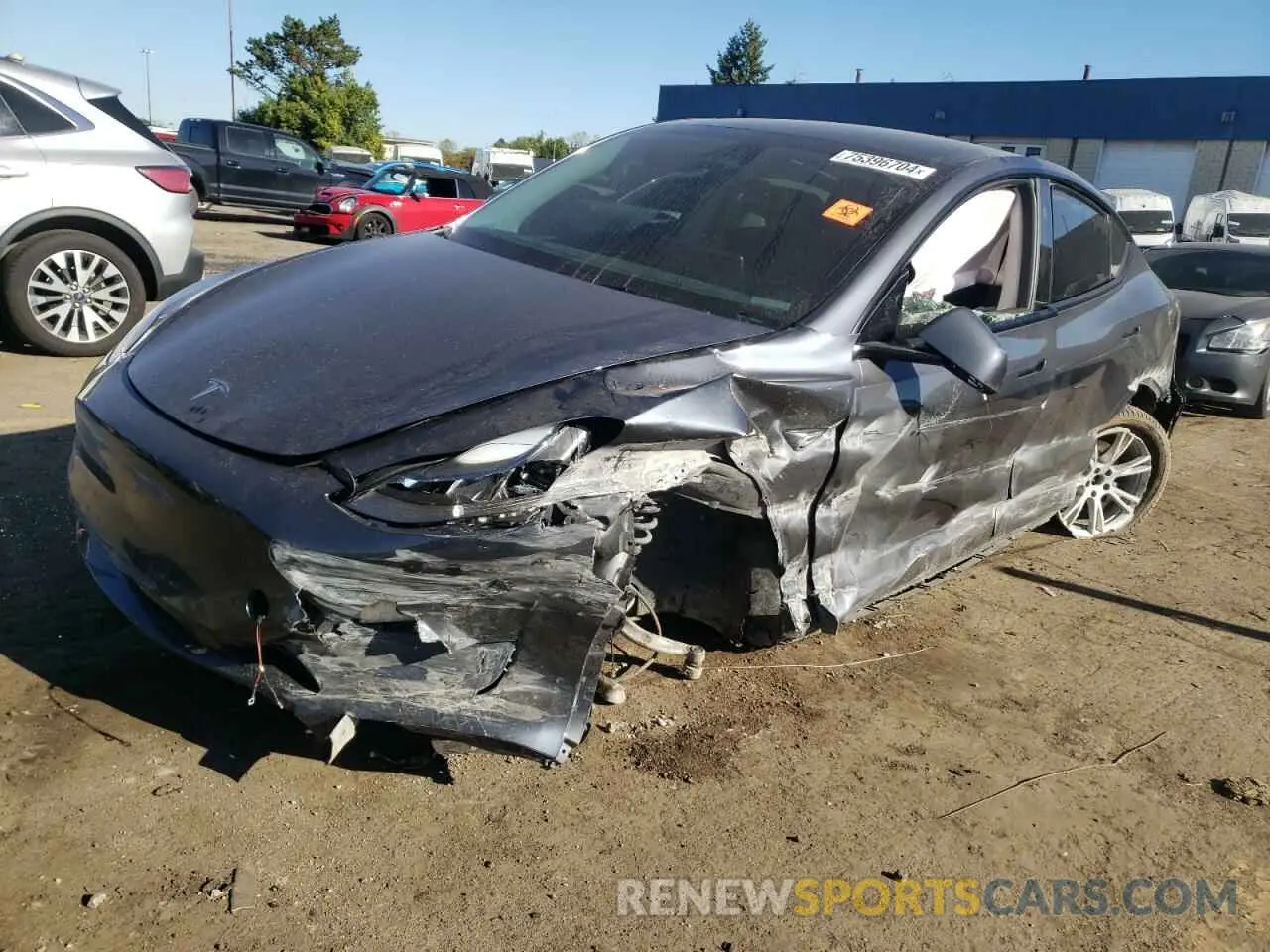 1 Photograph of a damaged car 7SAYGDEE5PF811141 TESLA MODEL Y 2023