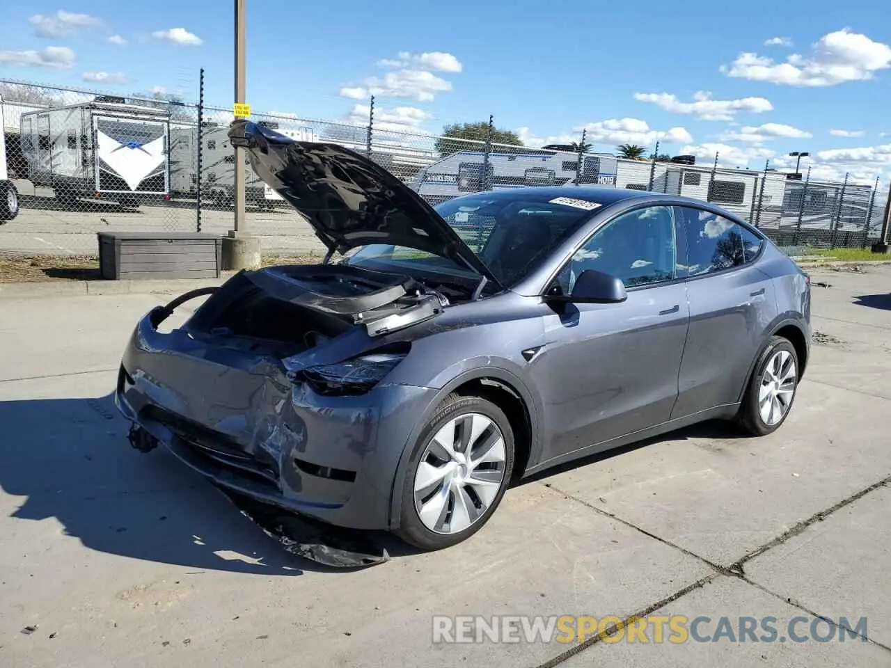 1 Photograph of a damaged car 7SAYGDEE5PF851803 TESLA MODEL Y 2023
