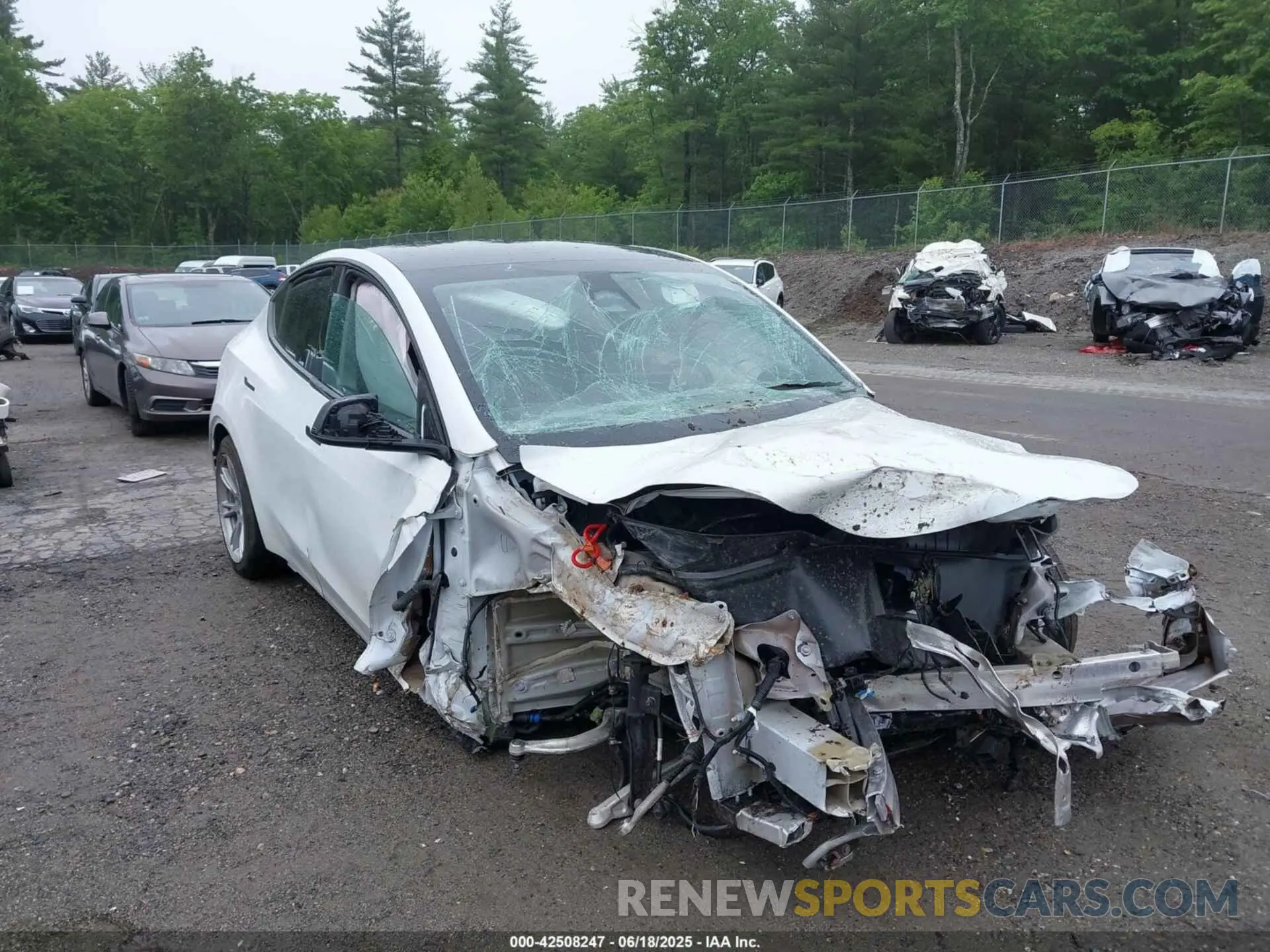 1 Photograph of a damaged car 7SAYGDEE5PF892772 TESLA MODEL Y 2023