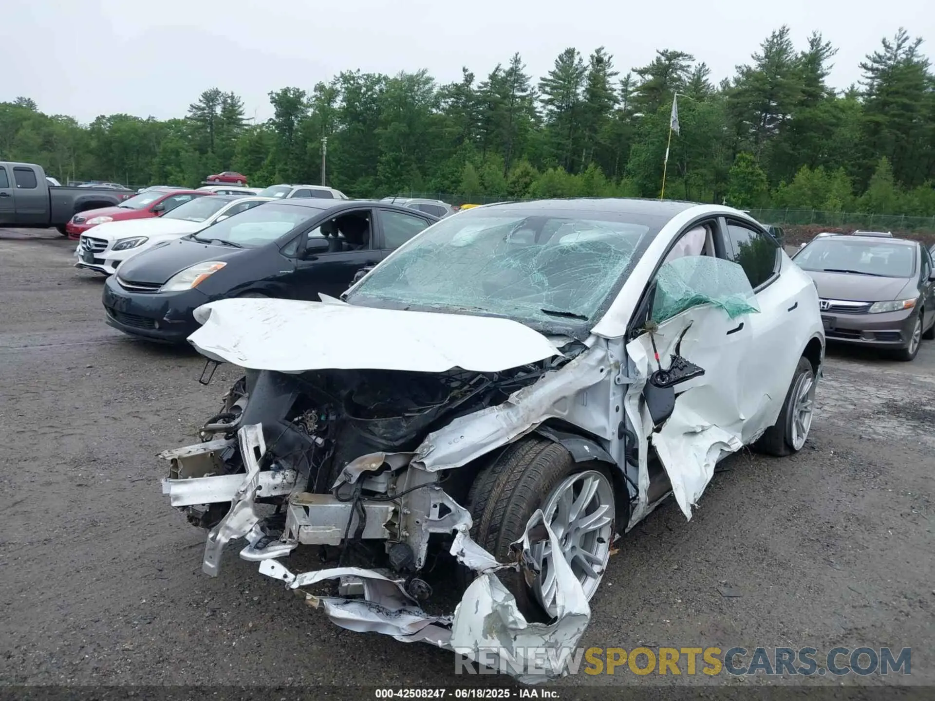 2 Photograph of a damaged car 7SAYGDEE5PF892772 TESLA MODEL Y 2023