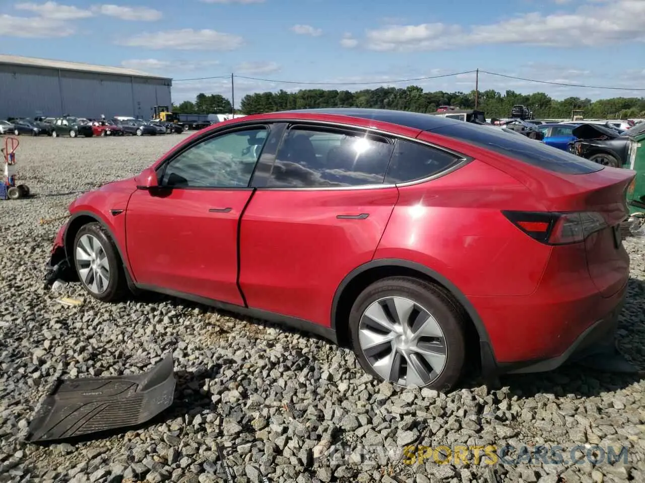 2 Photograph of a damaged car 7SAYGDEE5PF893114 TESLA MODEL Y 2023
