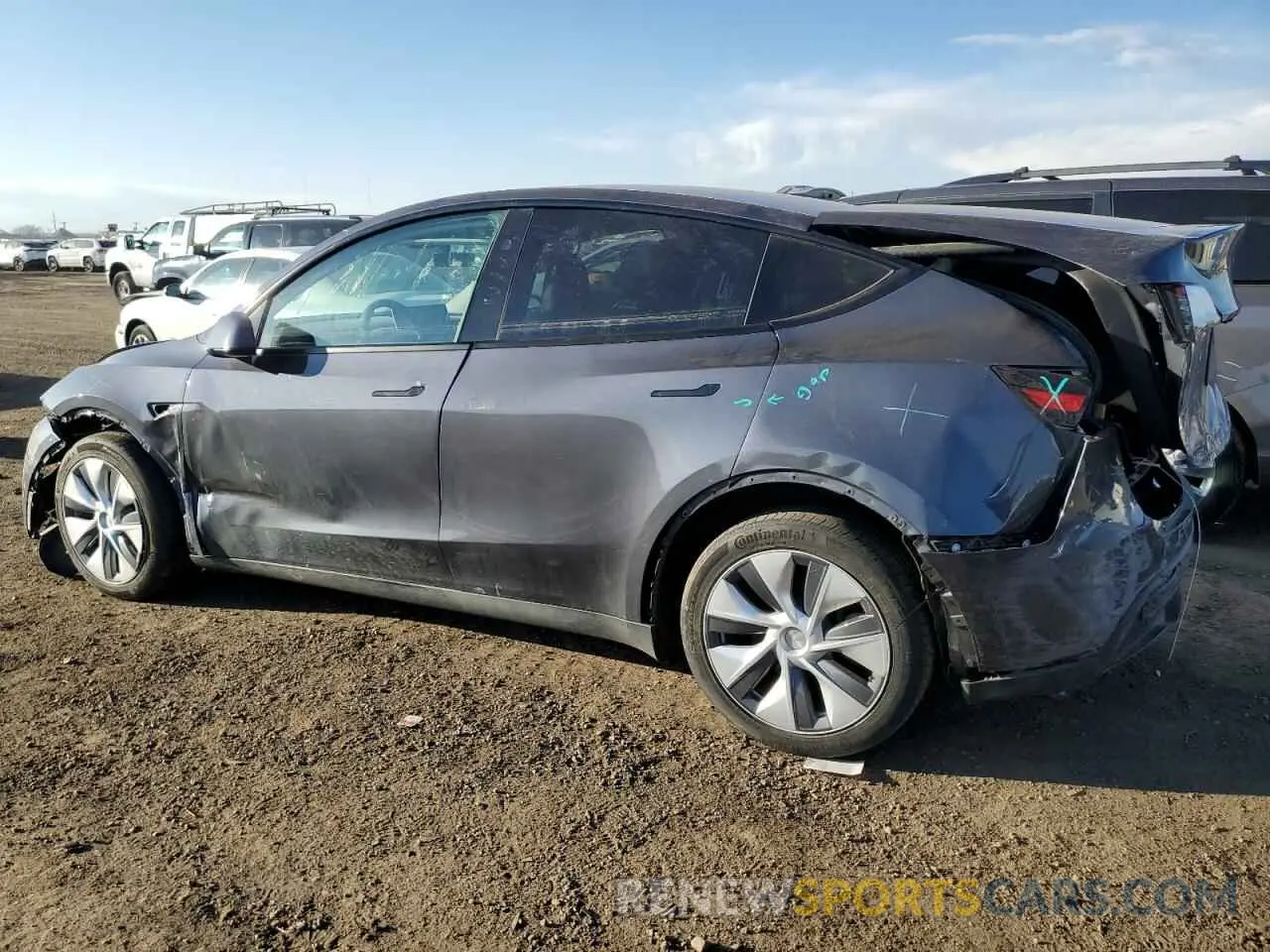2 Photograph of a damaged car 7SAYGDEE5PF895459 TESLA MODEL Y 2023