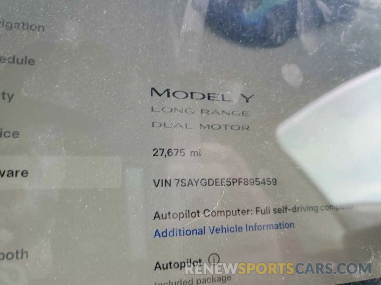 9 Photograph of a damaged car 7SAYGDEE5PF895459 TESLA MODEL Y 2023