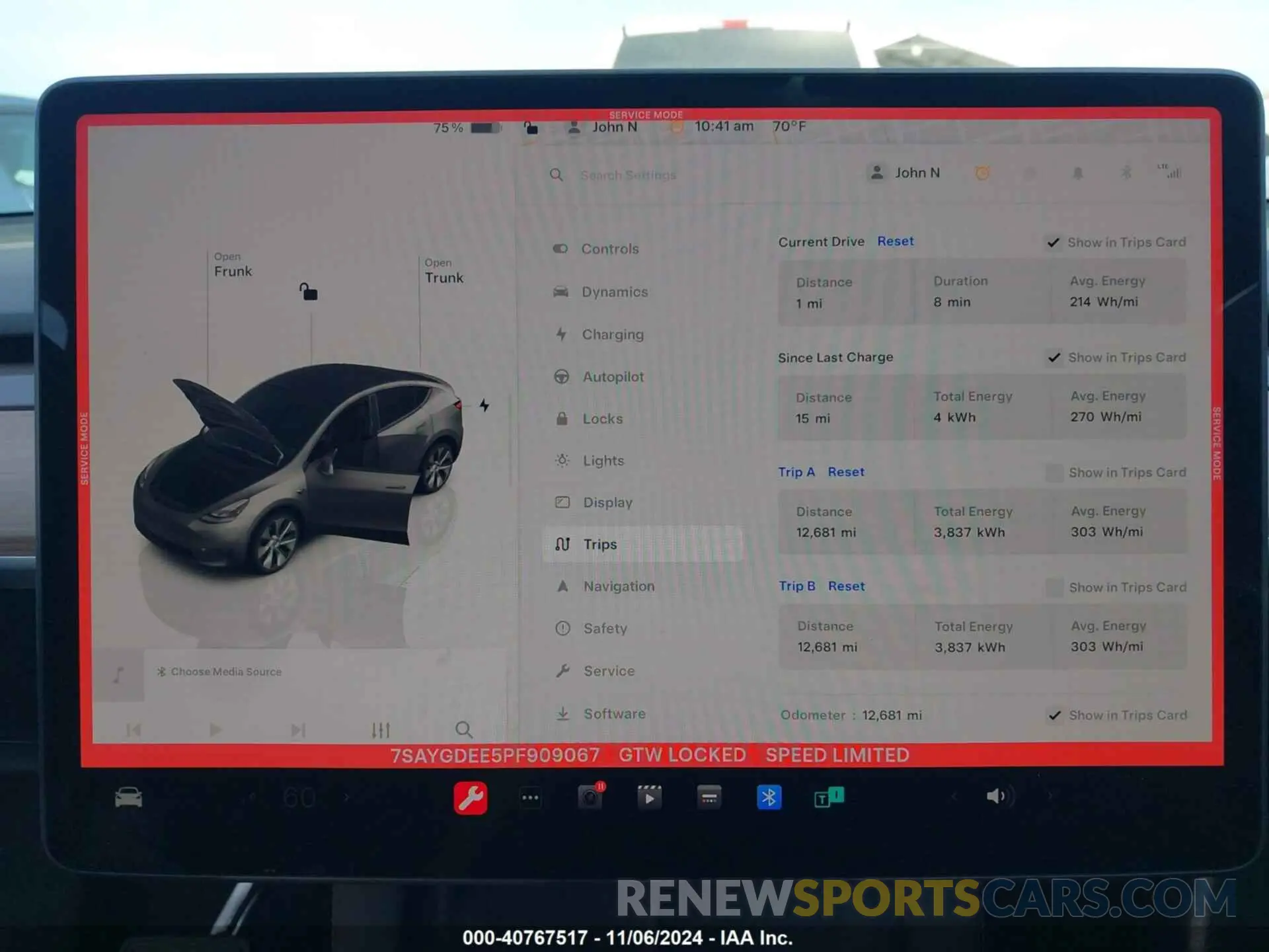 7 Photograph of a damaged car 7SAYGDEE5PF909067 TESLA MODEL Y 2023
