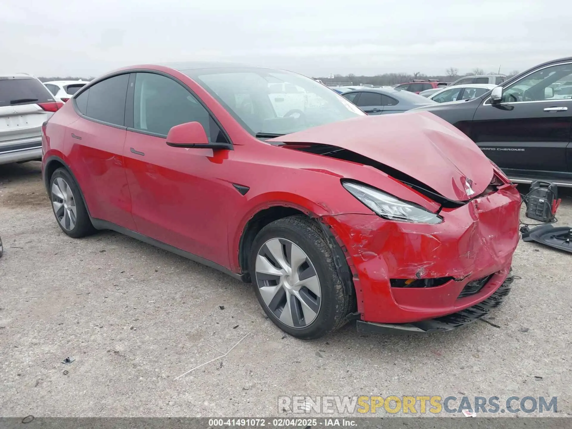 1 Photograph of a damaged car 7SAYGDEE6PA027497 TESLA MODEL Y 2023