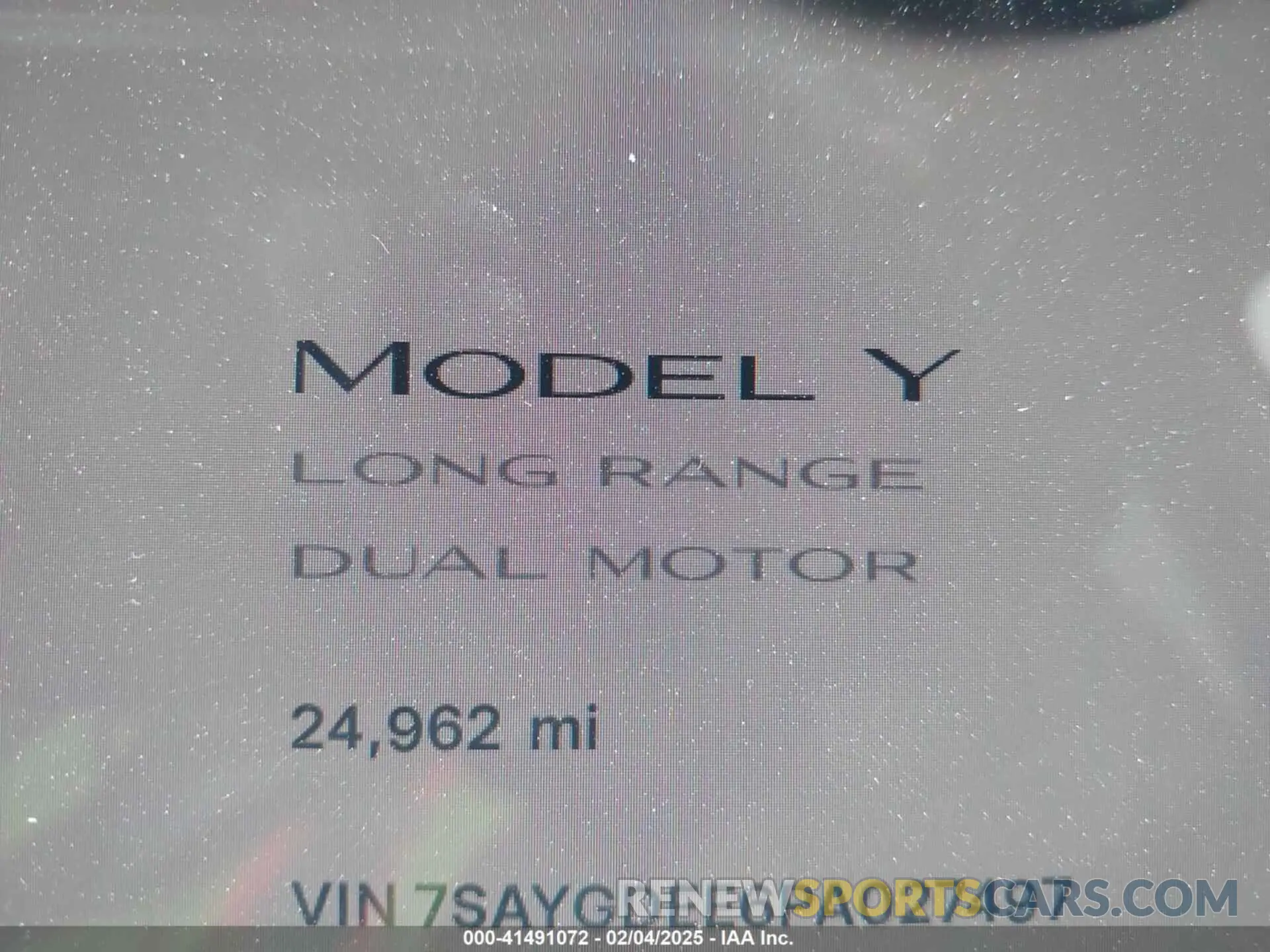 7 Photograph of a damaged car 7SAYGDEE6PA027497 TESLA MODEL Y 2023