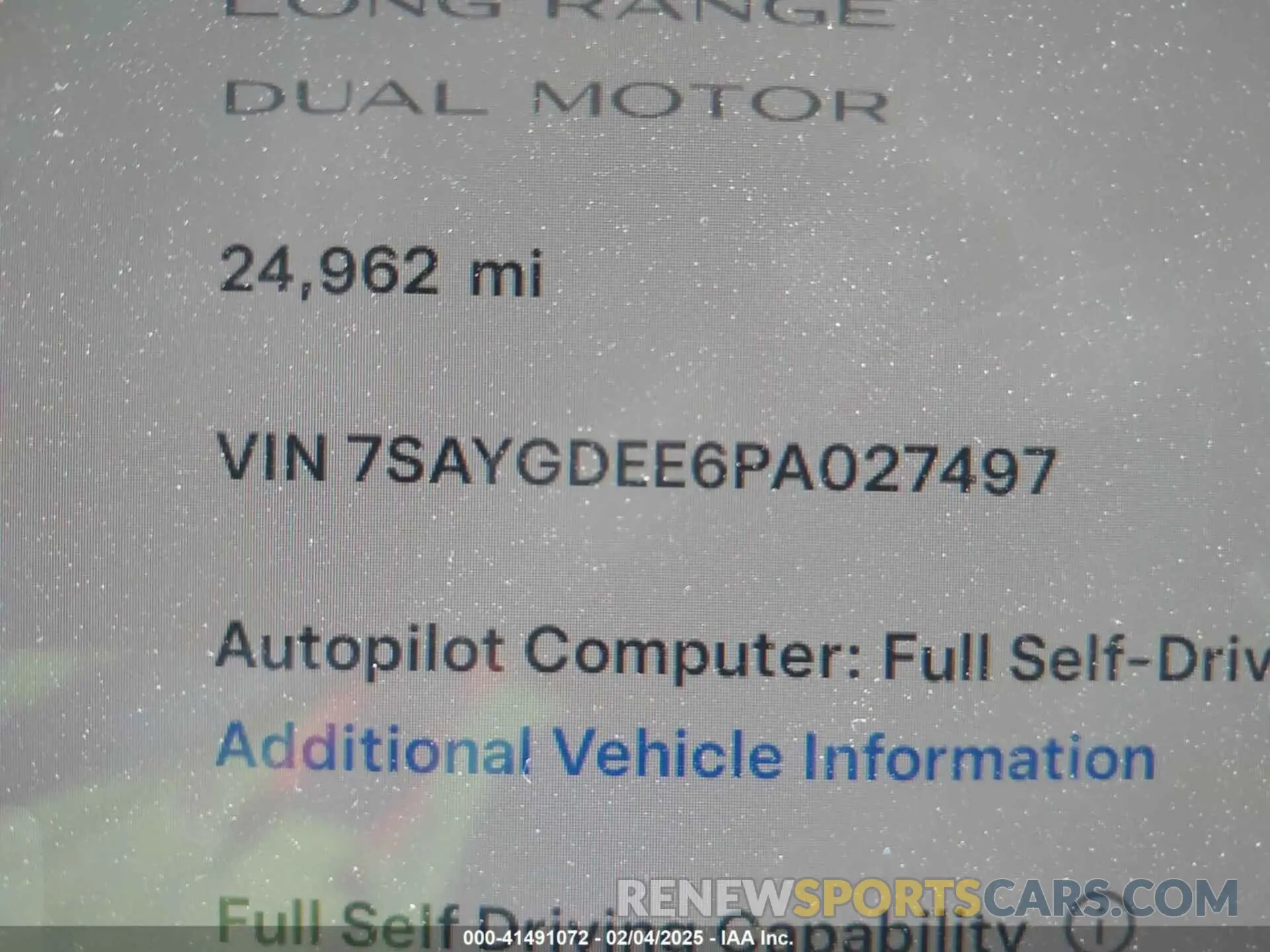 9 Photograph of a damaged car 7SAYGDEE6PA027497 TESLA MODEL Y 2023