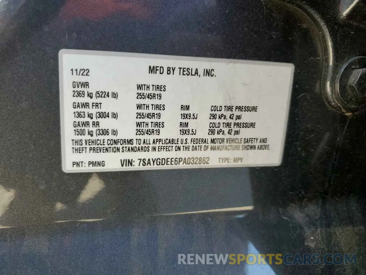 15 Photograph of a damaged car 7SAYGDEE6PA032862 TESLA MODEL Y 2023